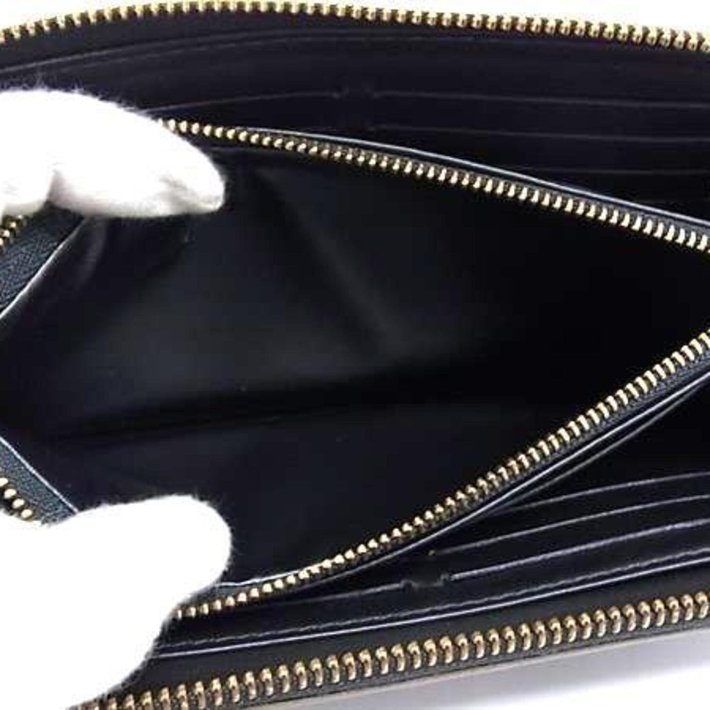 Louis Vuitton Suhali Zippy Wallet M93029 Black Leather Round Long