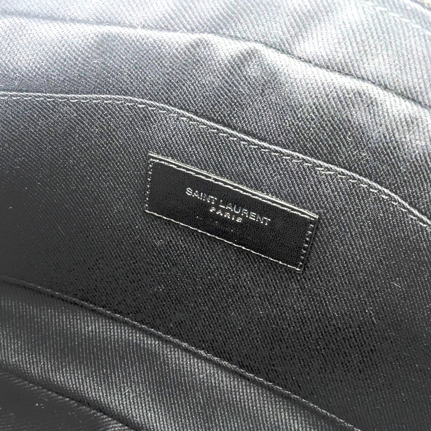 Saint Laurent Lou Raffia And Leather Black Camera Bag 468537 Shoulder With Tassel