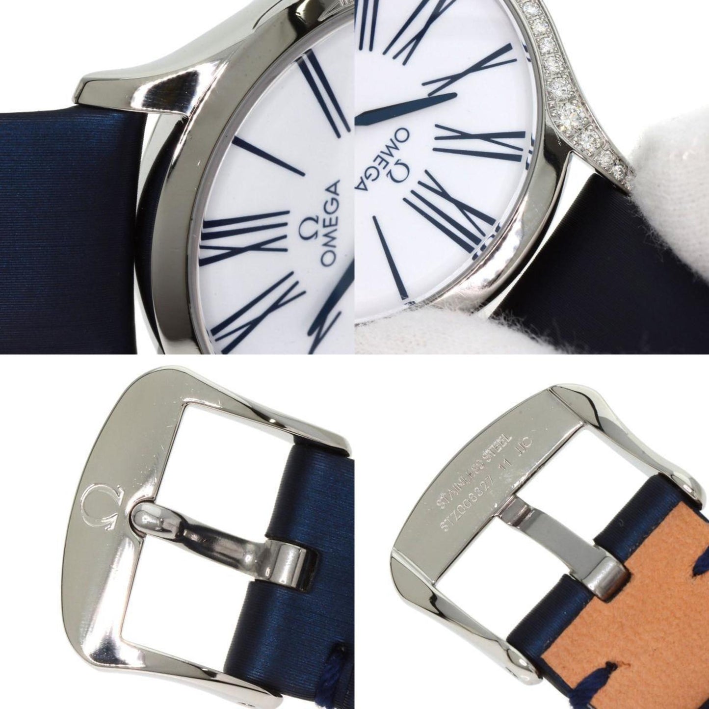 Omega 428.17.36.60.04.001 De Ville Tresor Watch Stainless Steel Satin X Leather