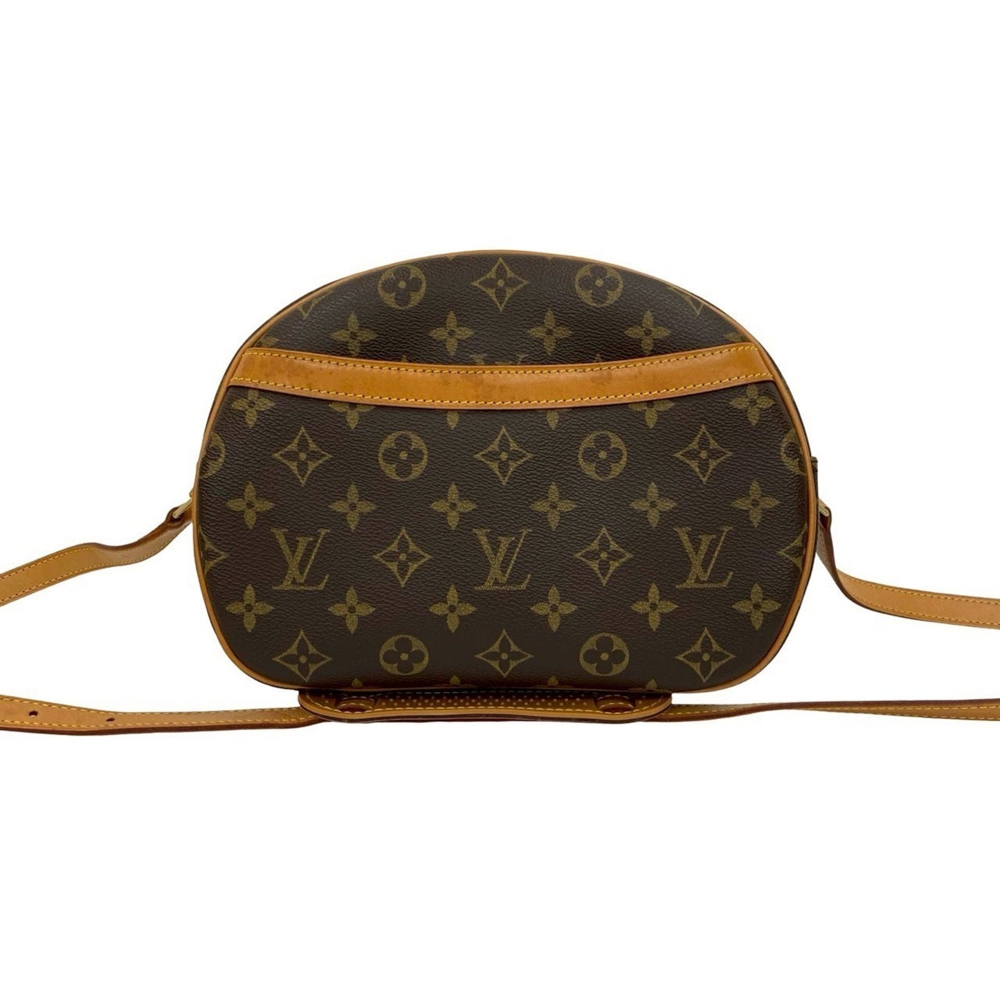 Louis Vuitton Vintage Blois Monogram Leather Shoulder Bag/Pochette Brown 62775