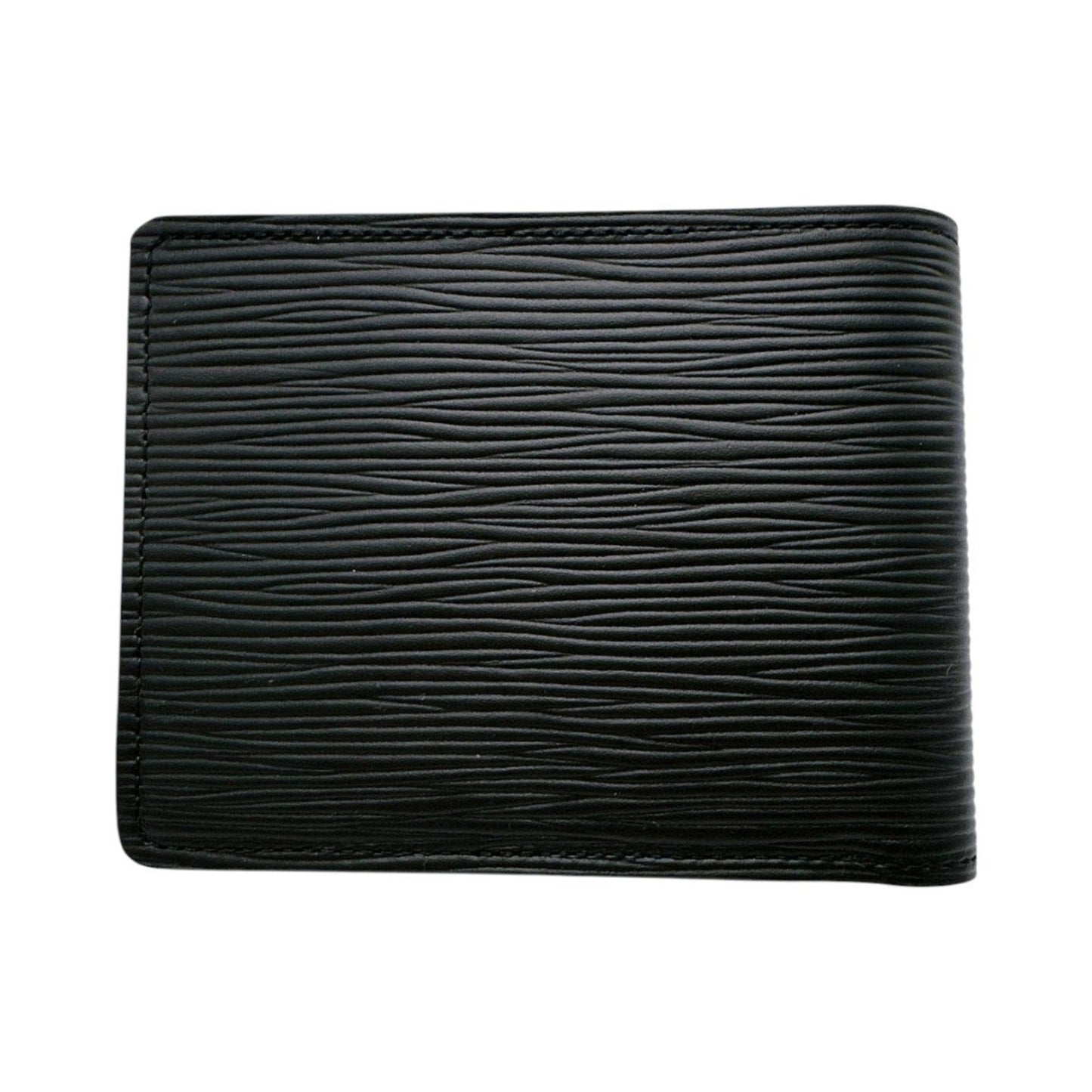 Louis Vuitton Louis Vuitton Bi-Fold Wallet Epi Portefeuille Multiple Leather M60662 Black