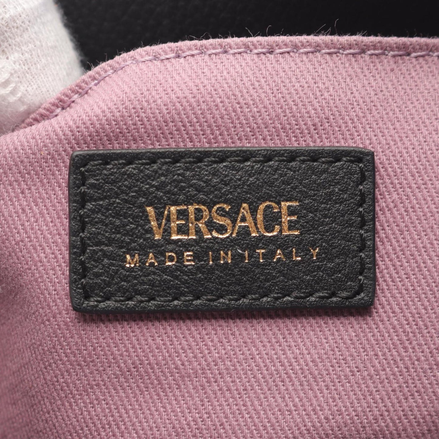 Versace Medusa Square Handbag Leather