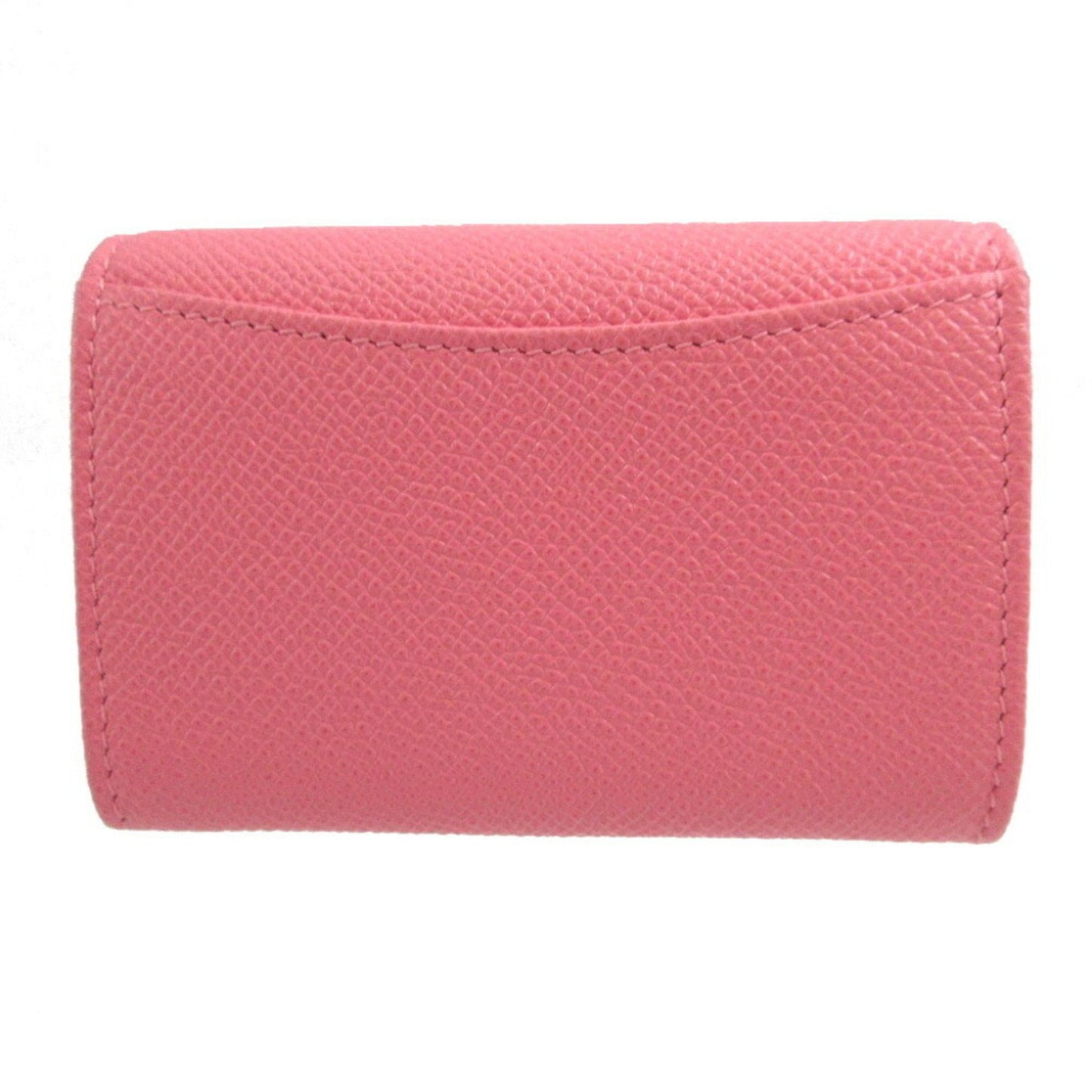 Like New Bvlgari Leather Pink Coin Case Wallet 1533Bvlgari