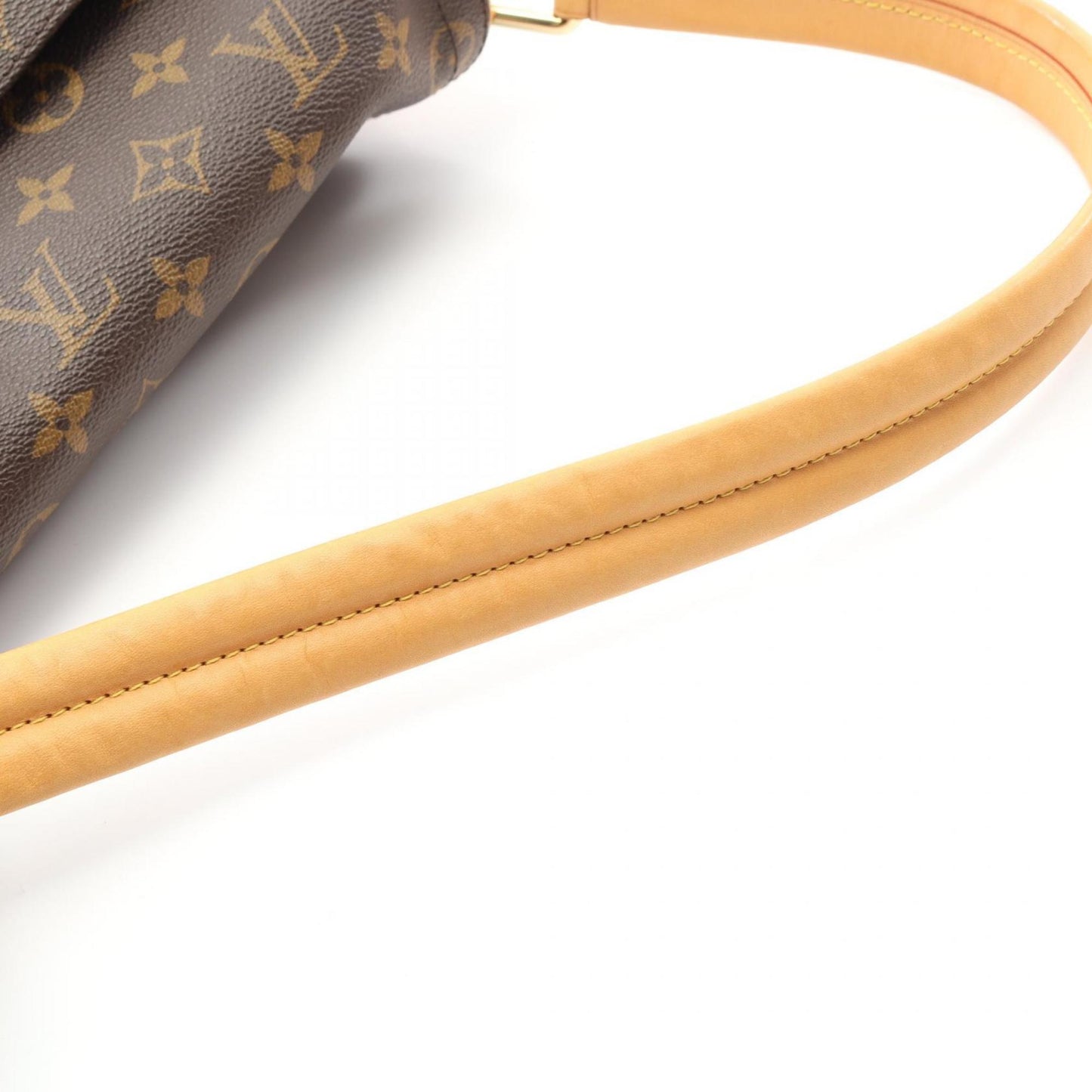 Louis Vuitton Beverly Mm Monogram Shoulder Bag Coated Canvas Leather
