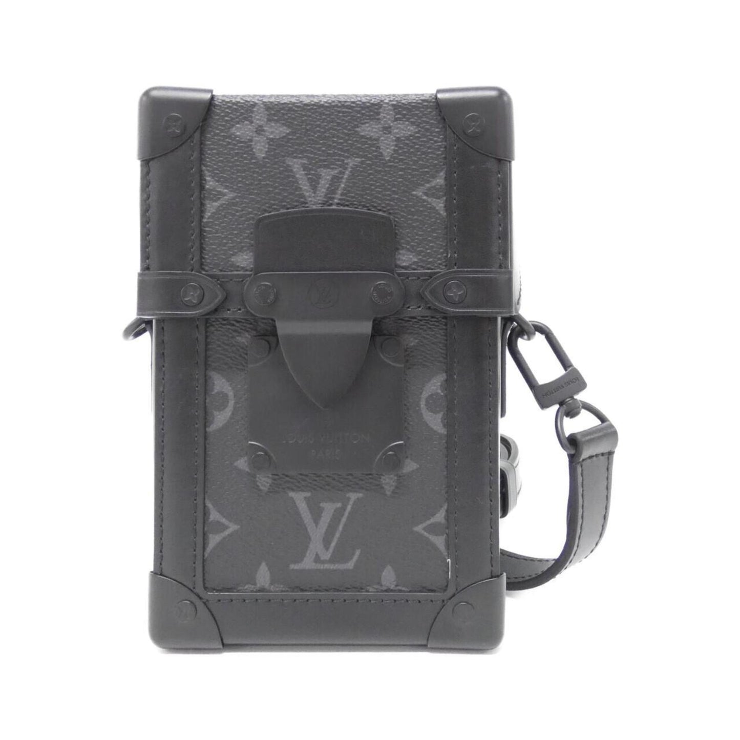 Louis Vuitton Monogram Eclipse Vertical Trunk Wearable Wallet M82077 Shoulder Bag
