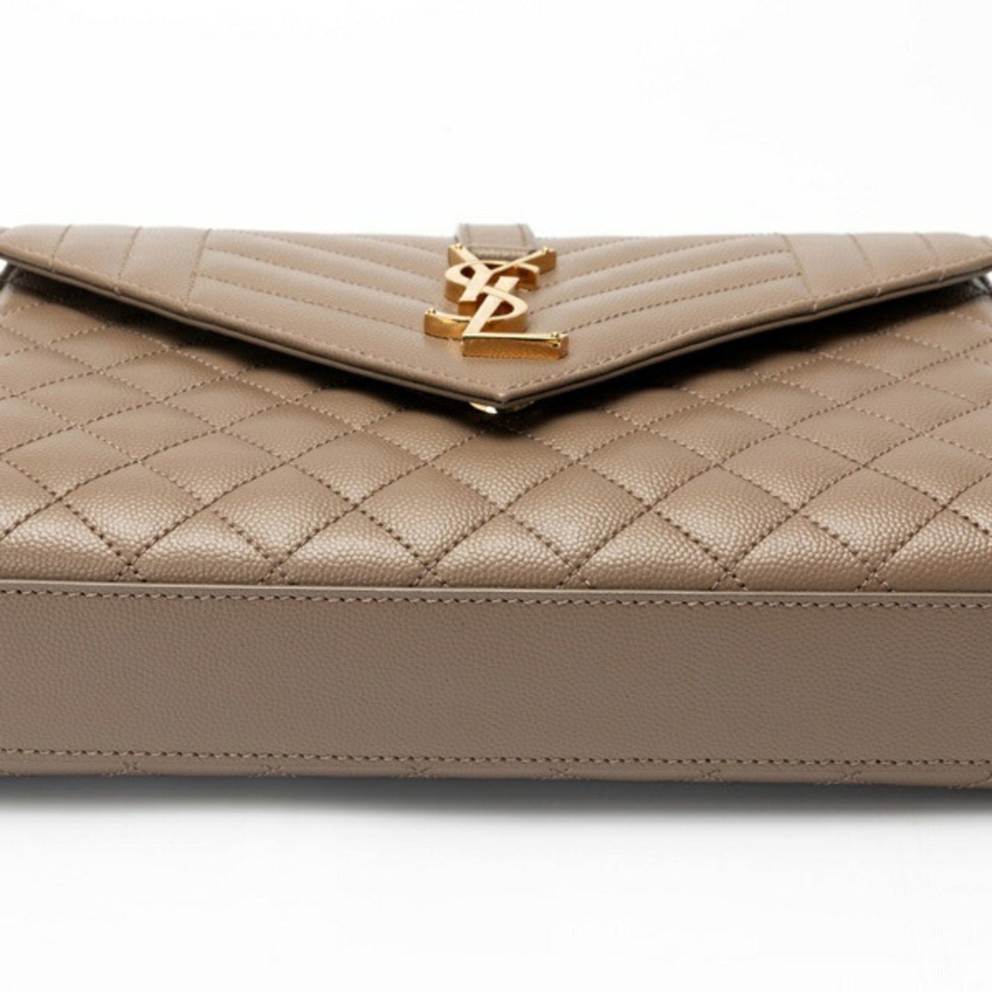 Saint Laurent Saint Laurent Envelope Medium Chain Shoulder Bag 600185 Grain De Poudre Quilted