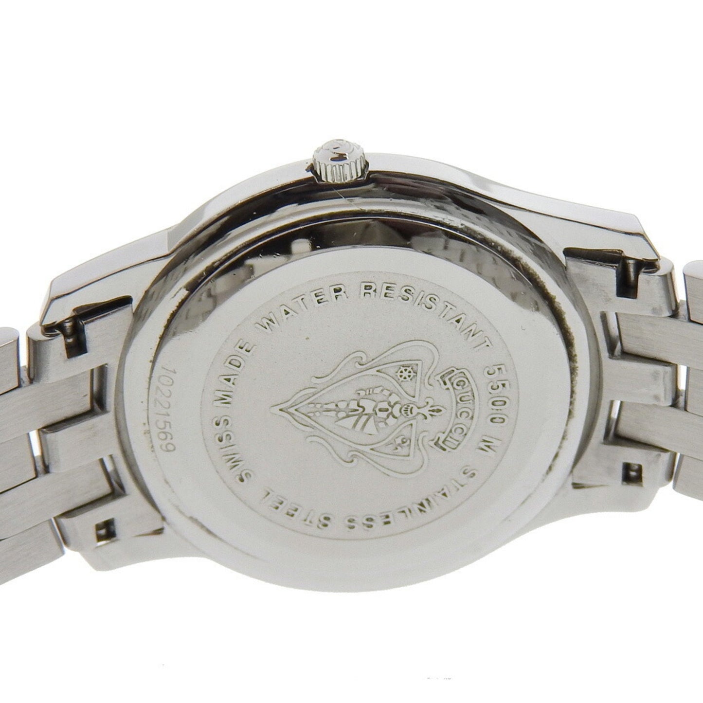 Gucci Gucci Watch 5500M Stainless Steel Quartz Analog Display Black Dial