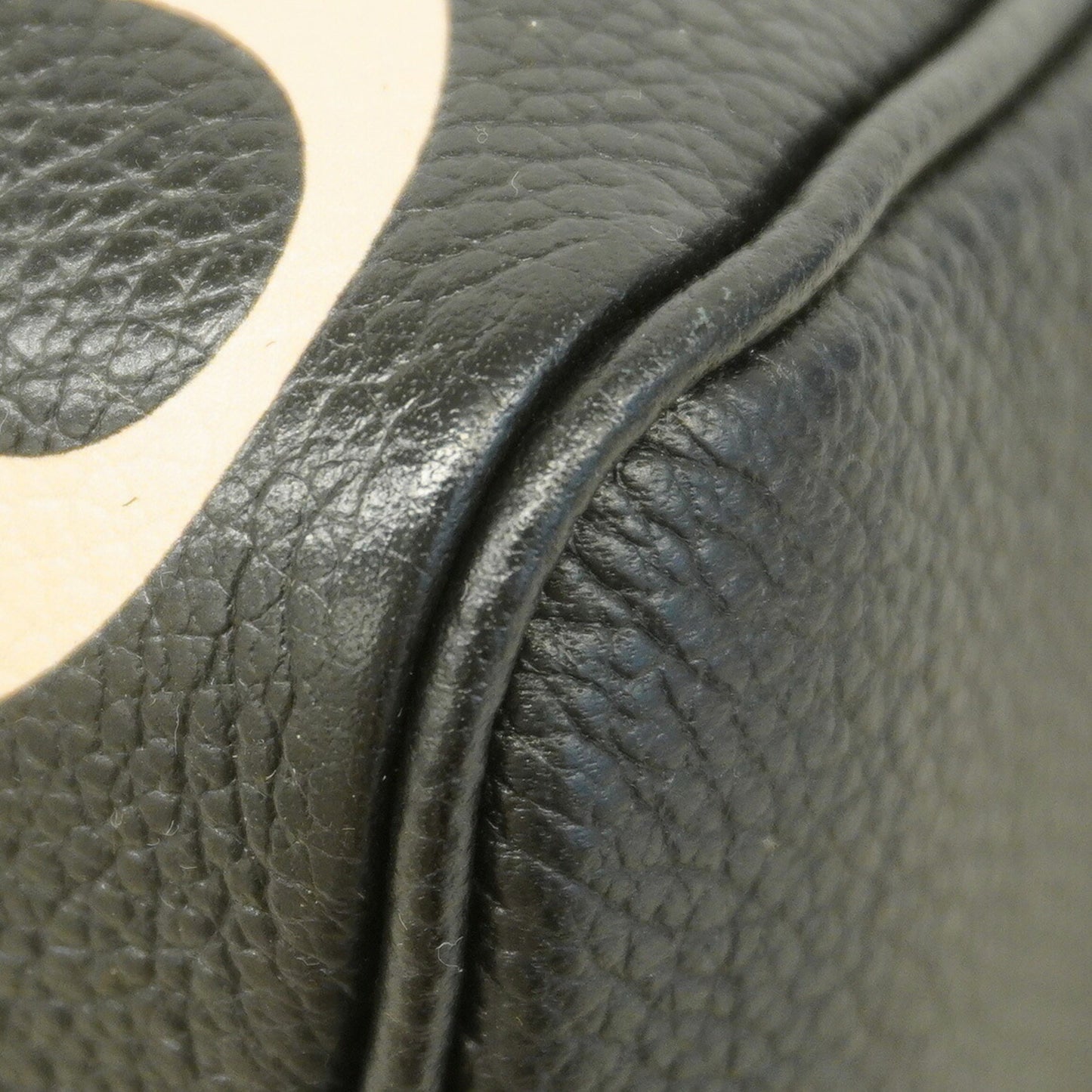 Louis Vuitton Monogram Empreinte Two-Tone Speedy Bandouliere 25 Handbag M58947 Black/Beige