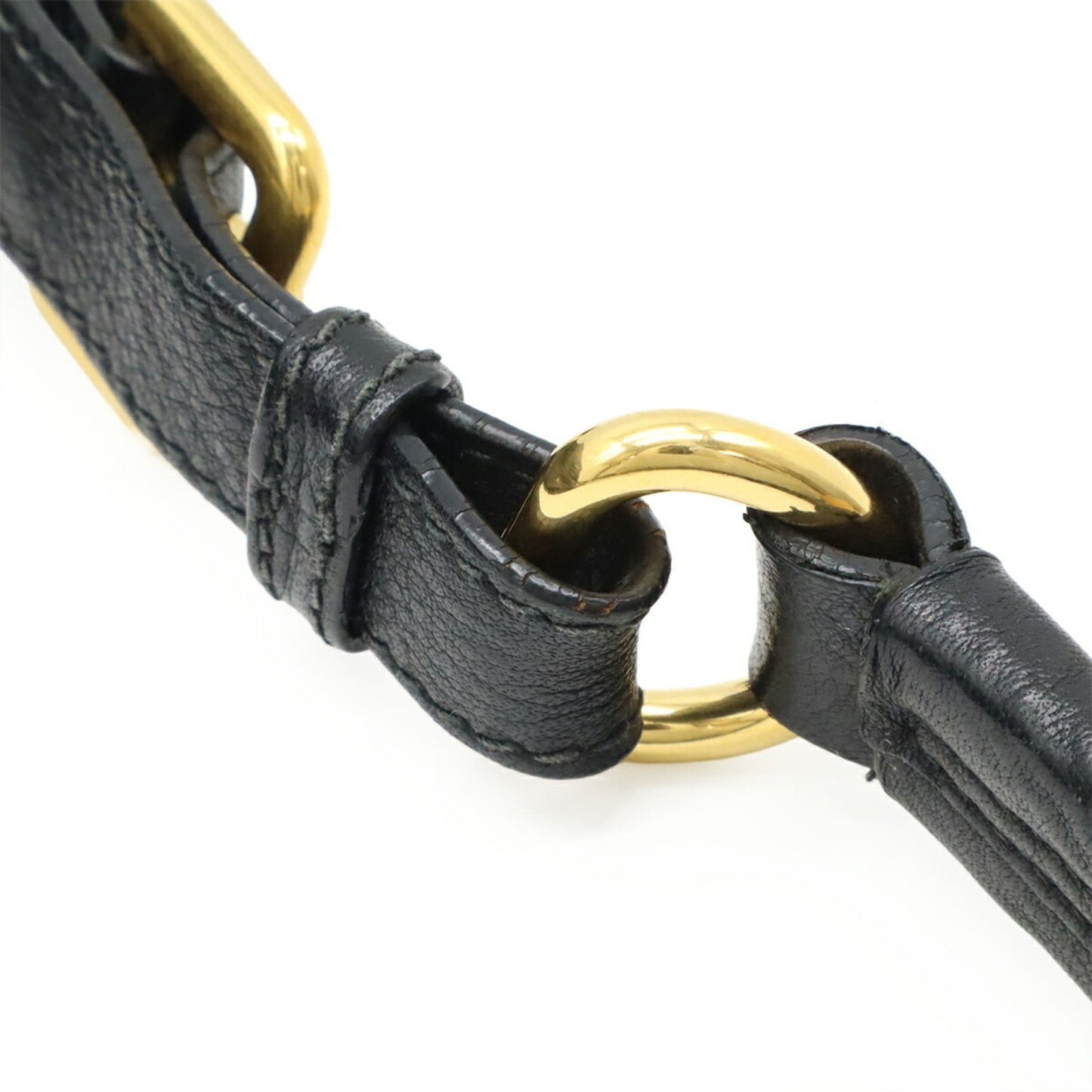 Prada Vit.Daino Shoulder Bag In Black Leather