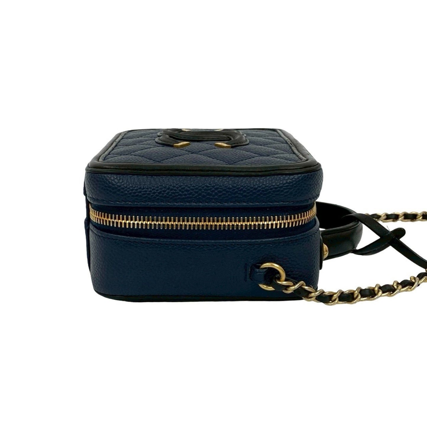 Chanel Cc Filigree Matelasse Coco Caviar Skin 2-Way Handbag/Shoulder Bag 25727