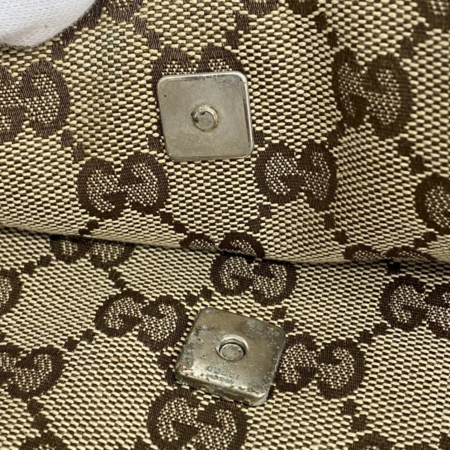 Gucci Gg Canvas Shoulder Bag 146236 Beige Brown
