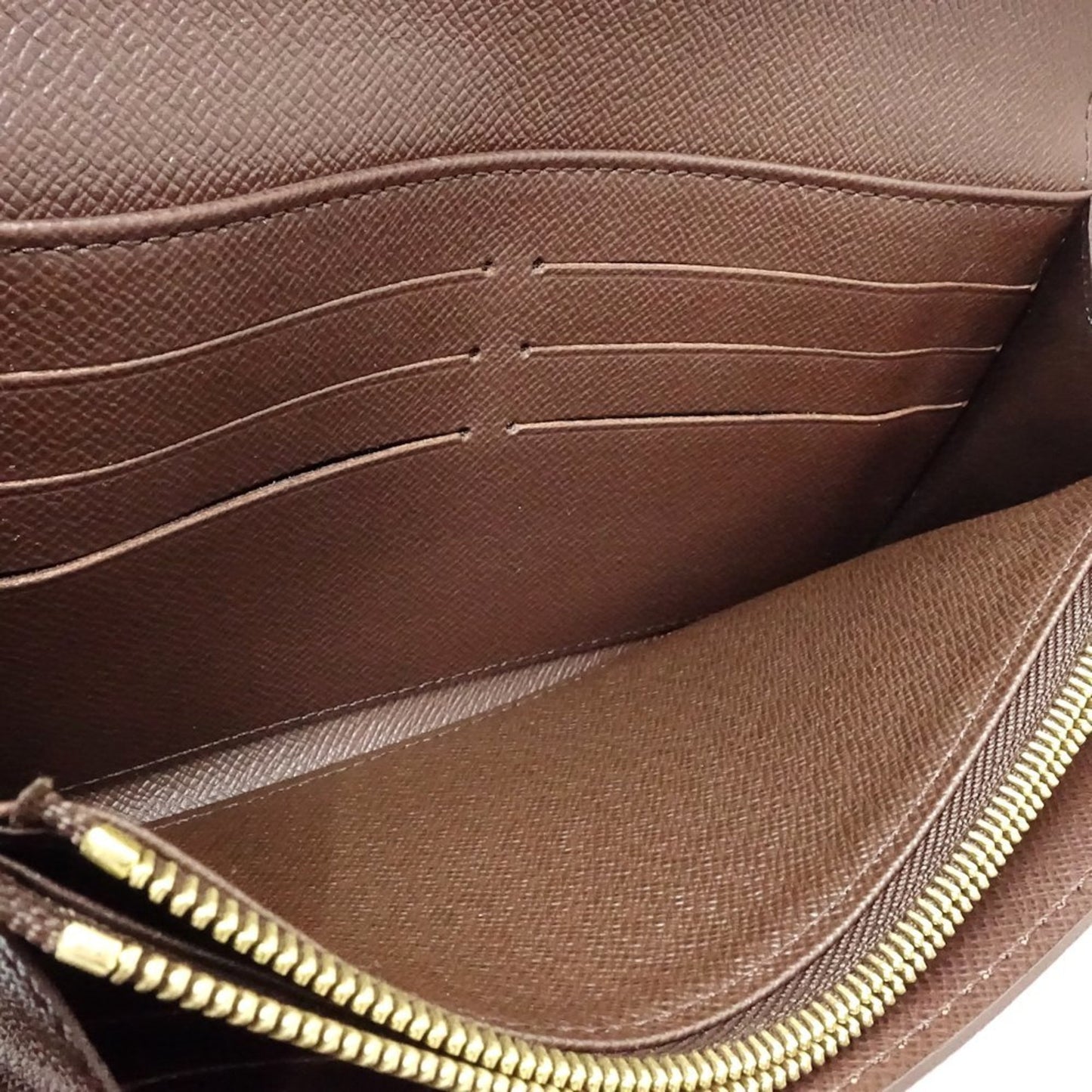 Louis Vuitton Damier Long Wallet N63209 Portefeuille Sarah Ebene