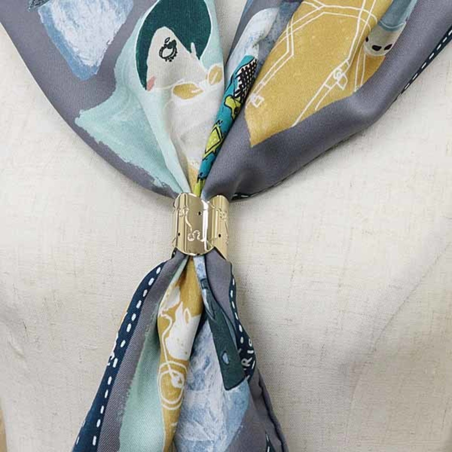 Hermes Herms Parthenon Scarf Ring For Carr