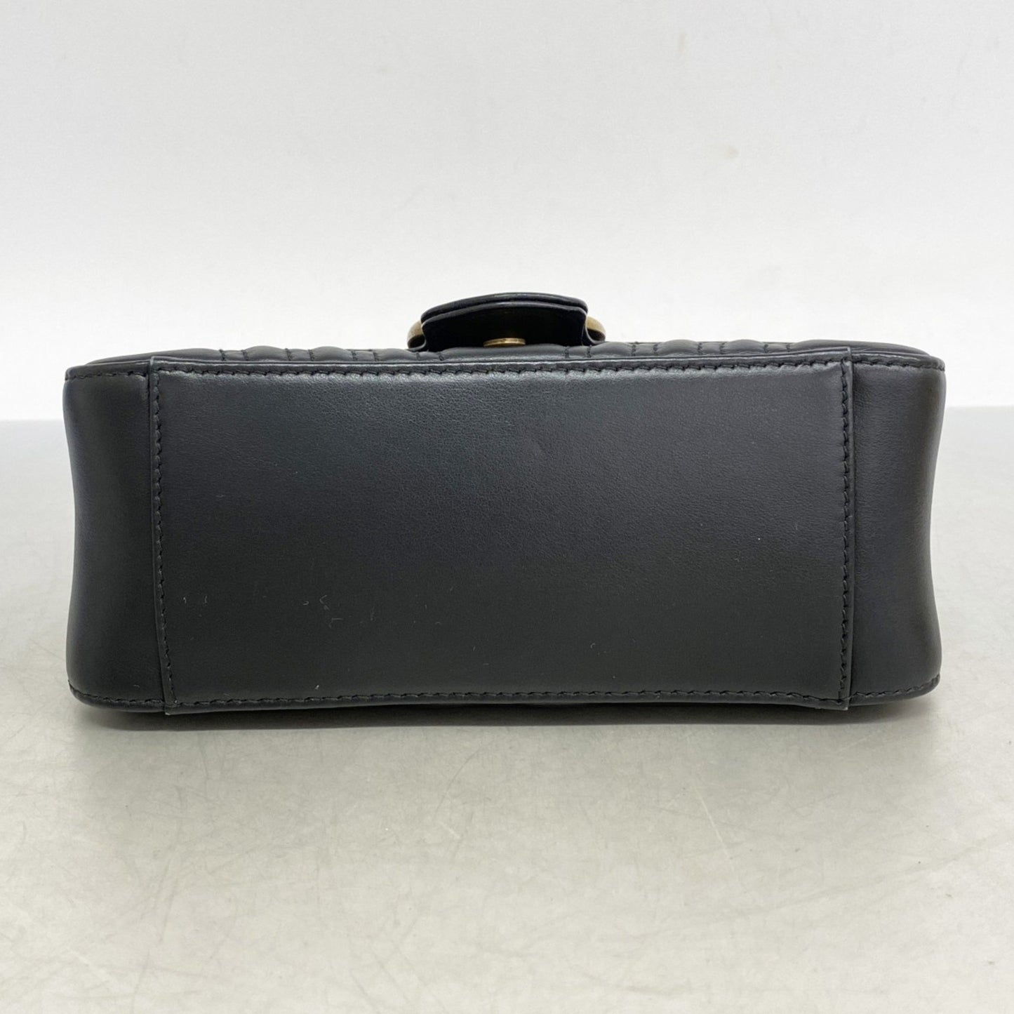 Gucci Gg Marmont Shoulder Bag 547260 Leather Black