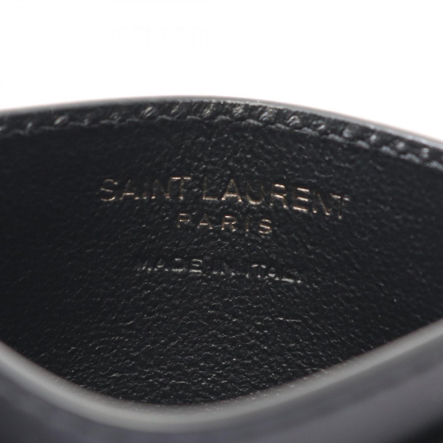 Saint Laurent Tiny Cassandra Business Card Holder/Card Case Leather