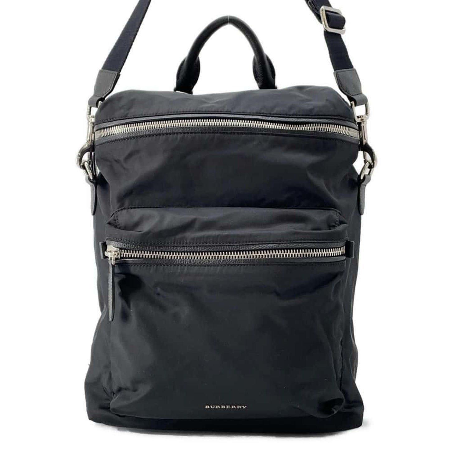 Burberry Backpack Nylon 4064913 Burberry Bag 2Way Shoulder Black