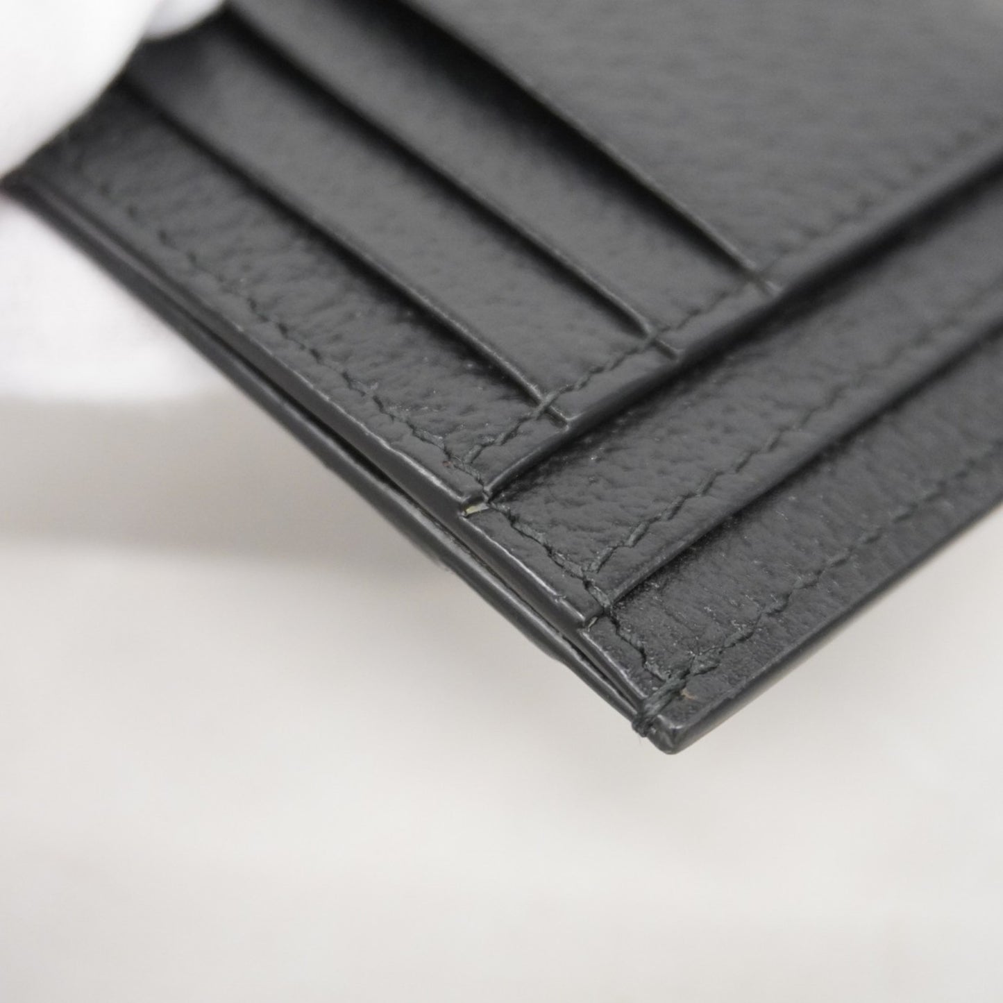 Gucci Business Card Case 722734 Leather Black