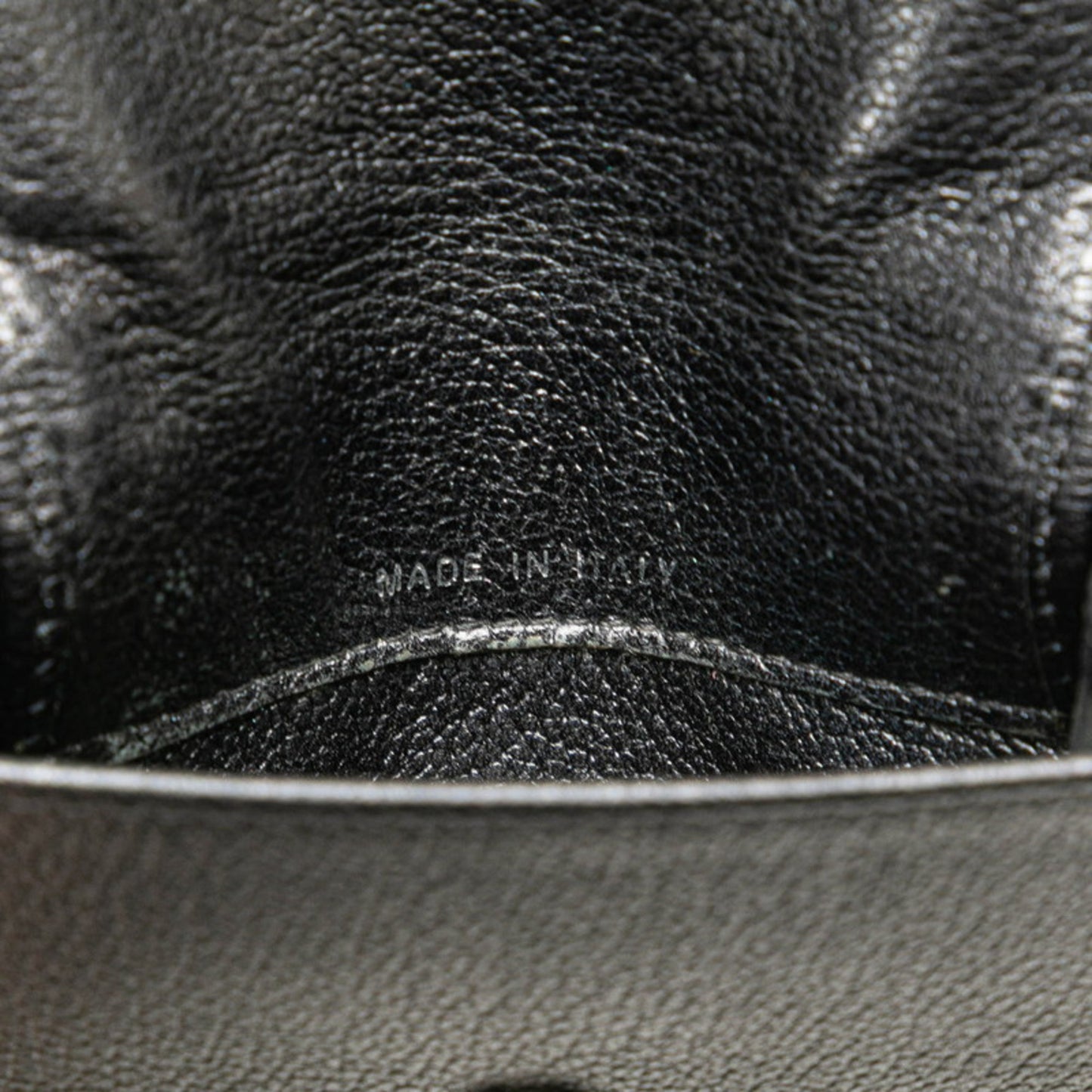 Chanel Camellia Coco Mark Tri-Fold Wallet Compact Black Lambskin