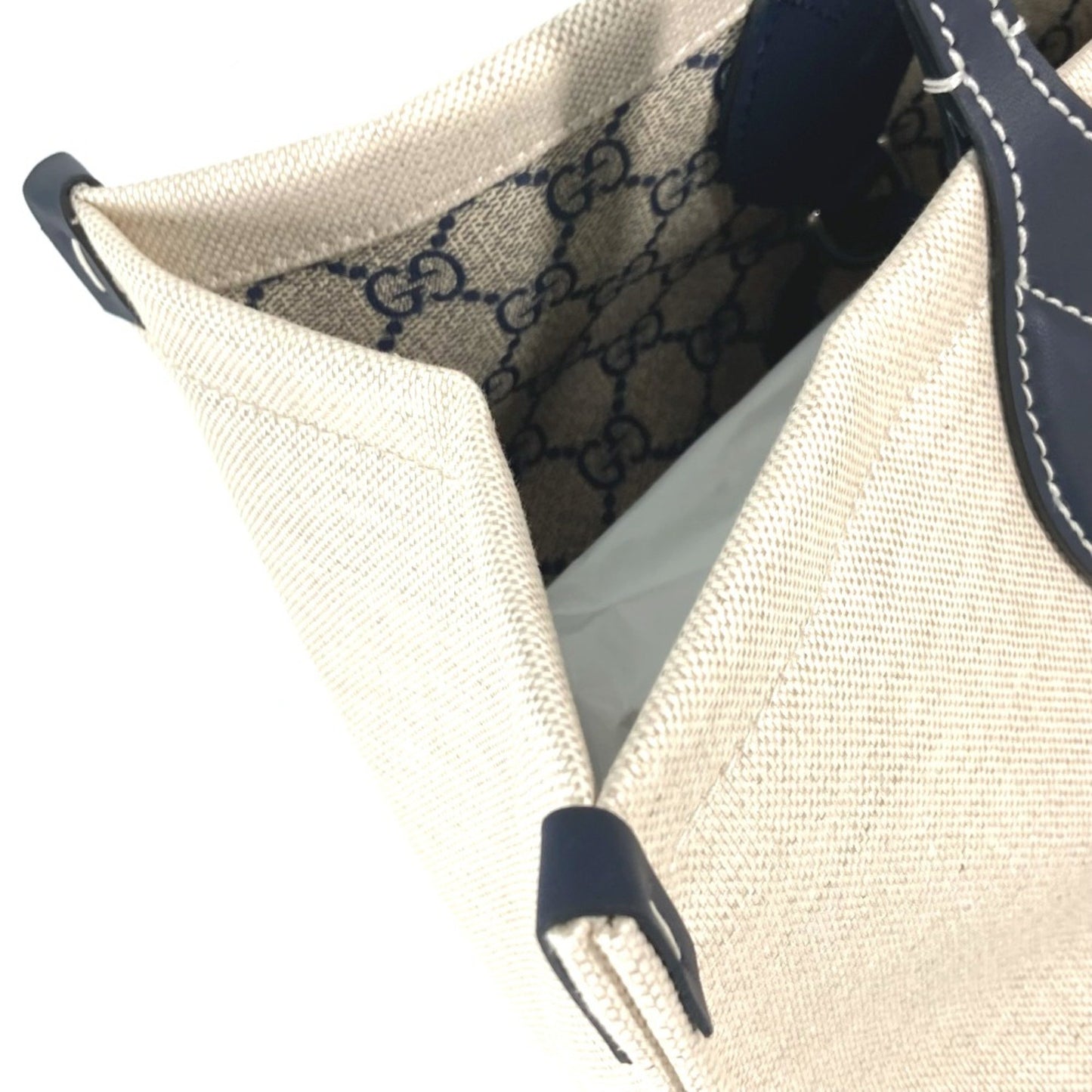 Gucci 772176 Japan Limited Japan Shoulder Bag Shoulder Bag Tote Bag Beigebased X Black Dark Navy