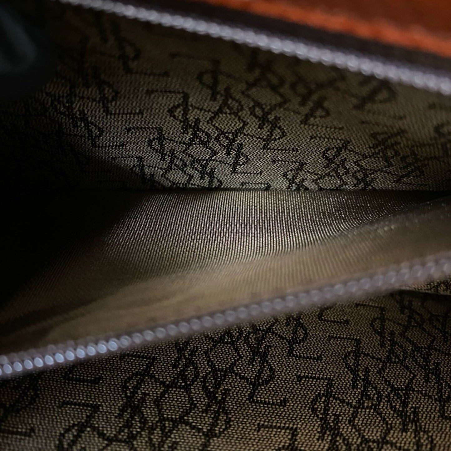 Yves Saint Laurent Genuine Leather Shoulder Bag With Logo Studs And Hardware