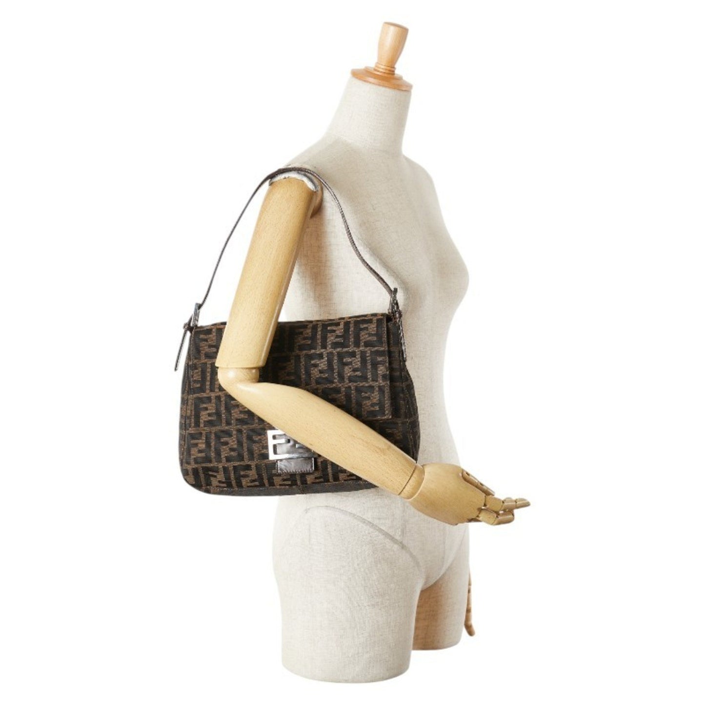 Fendi Zucca Mamma Bucket Handbag In Brown Canvas