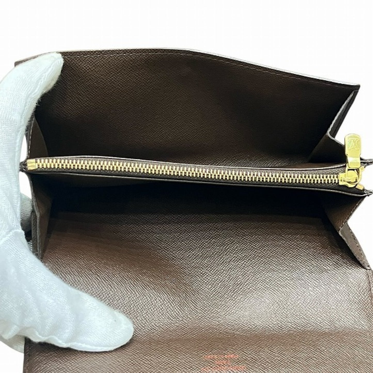 Louis Vuitton Damier Pochette Porto Monnaie Credit N61725 Long Wallet