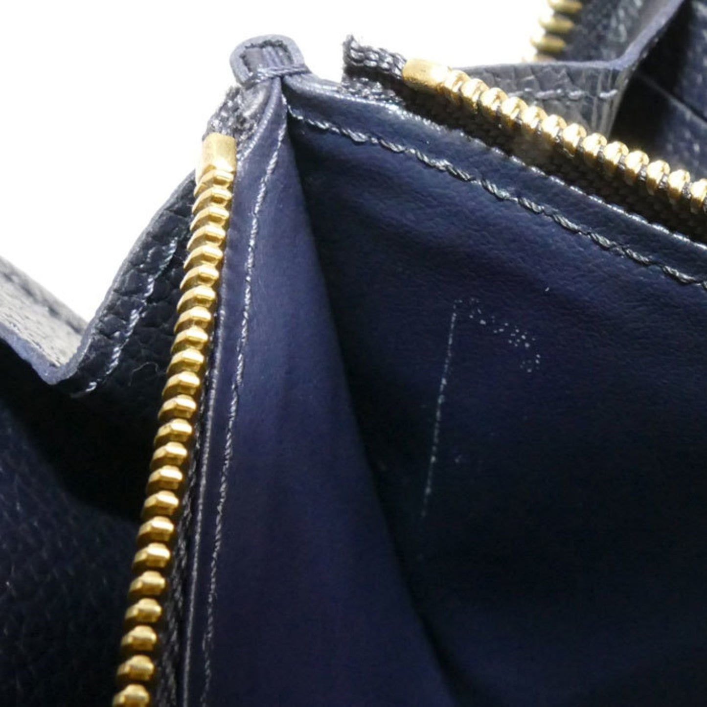 Louis Vuitton Louis Vuitton Zippy Wallet Long Round Monogram Empreinte Marine Rouge M62121 Ic