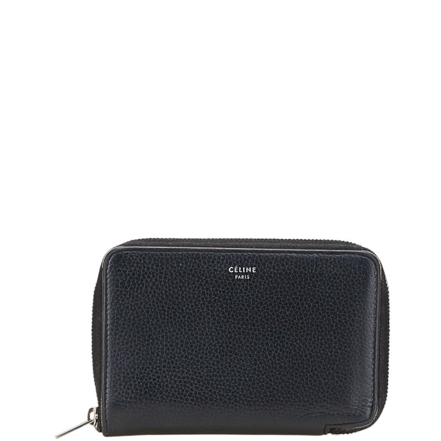 Celine Bifold Wallet In Black Leather