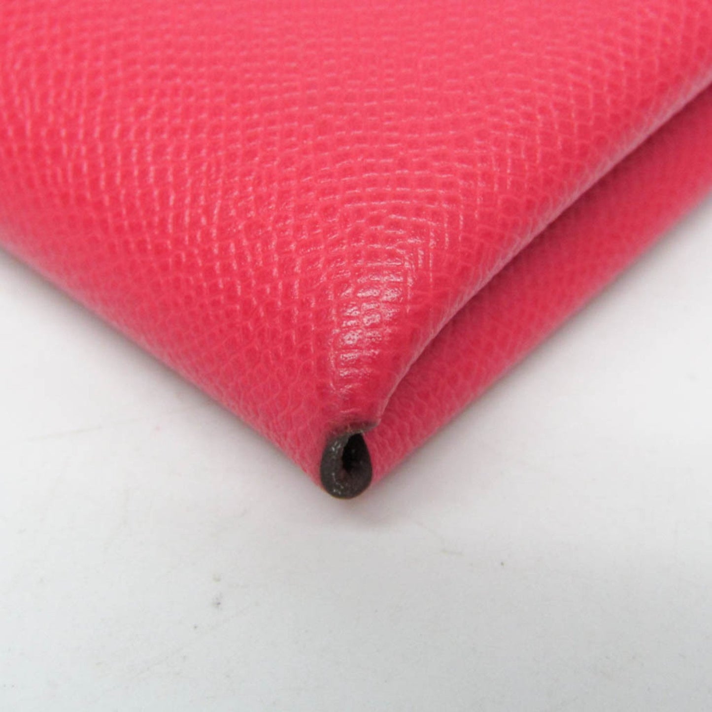 Hermes Calvi Duo Leather Card Case Ruby