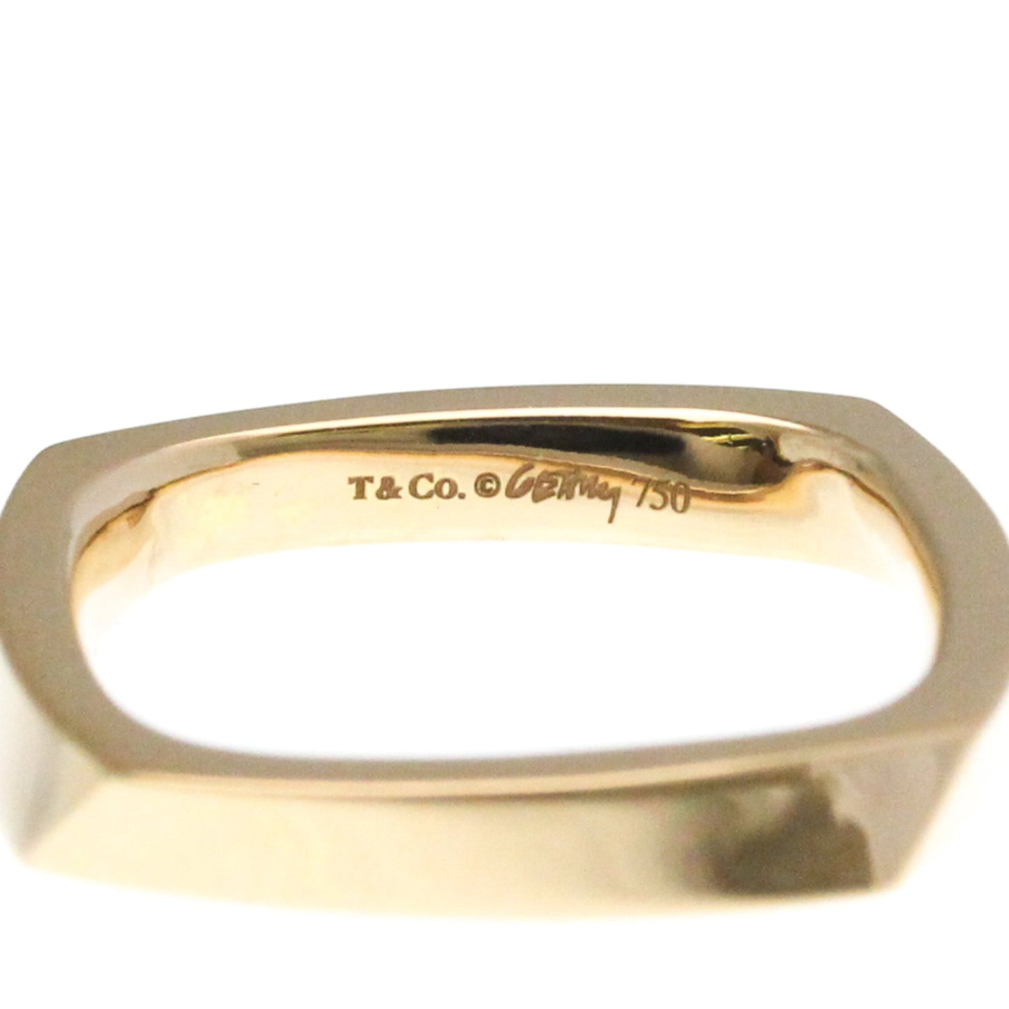 Tiffany Torque Narrowing Pink Gold (18K) Fashion No Stone Band Ring Pink Gold