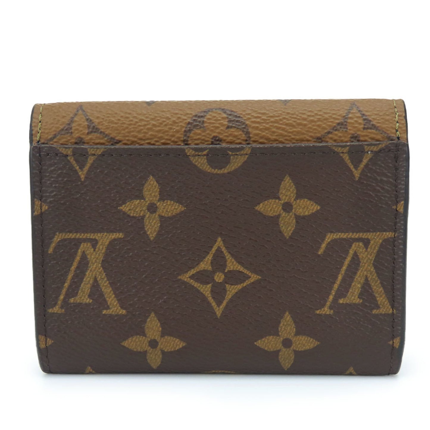 Louis Vuitton Bi-Fold Wallet Portefeuille Rosalie M82333 Monogram Reverse Brown Compact Accessory