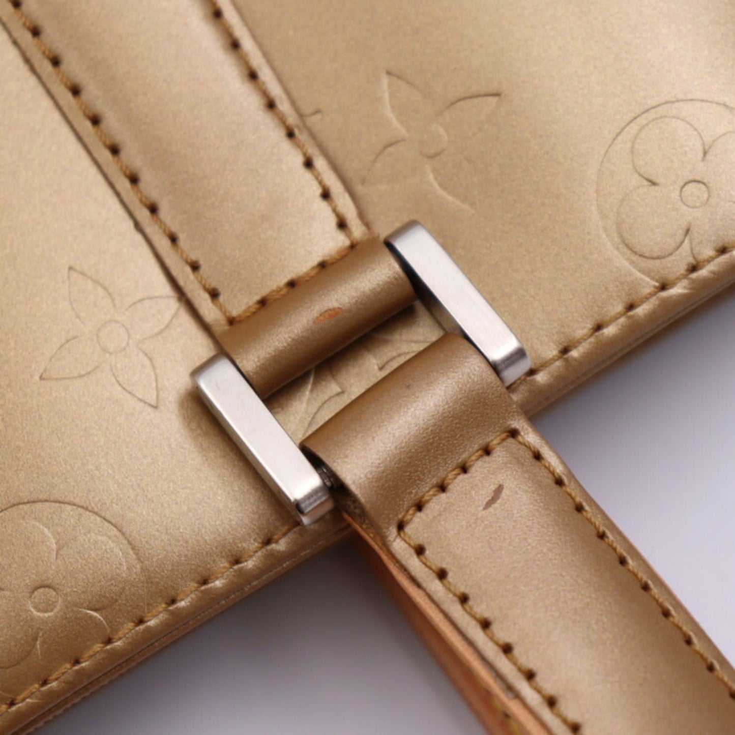 Louis Vuitton Louis Vuitton Stockton Handbag M55117 Monogram Matt Umbre Gold Series Silver Hardware