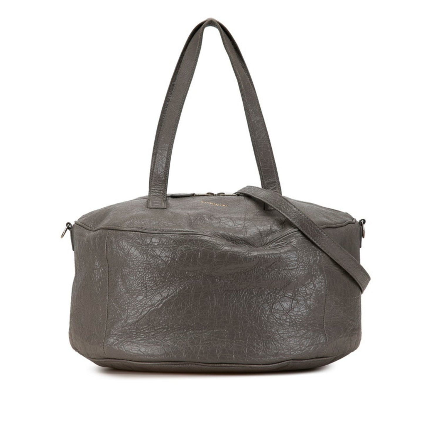 Balenciaga Air Hobo Boston Bag Shoulder Grey Leather