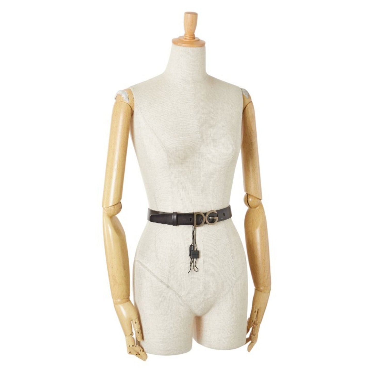 Dolce & Gabbana Dg Logo Belt 95.38 Bc3981 Black Leather