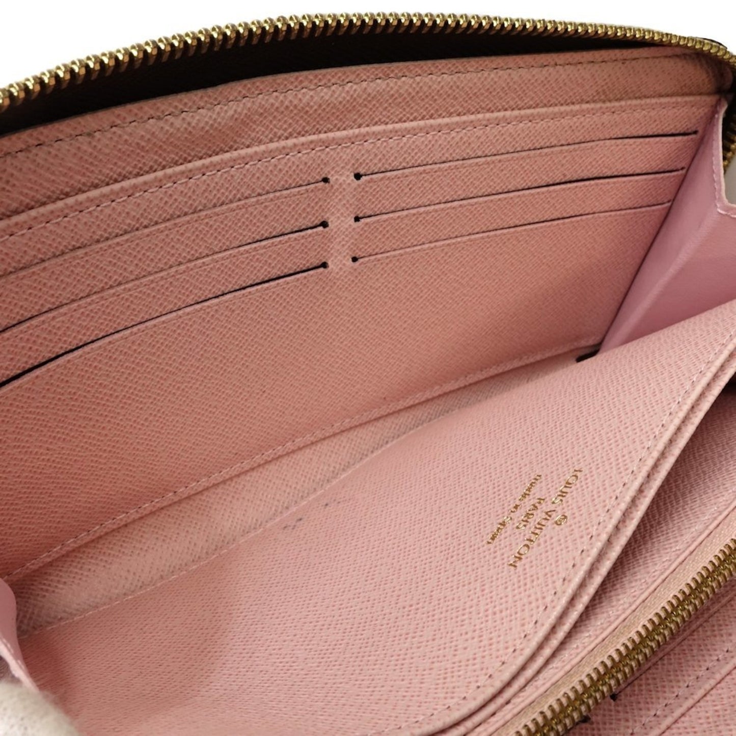 Louis Vuitton Louis Vuitton Damier Long Wallet N60046 Zippy Ebene Rose Ballerine 180832