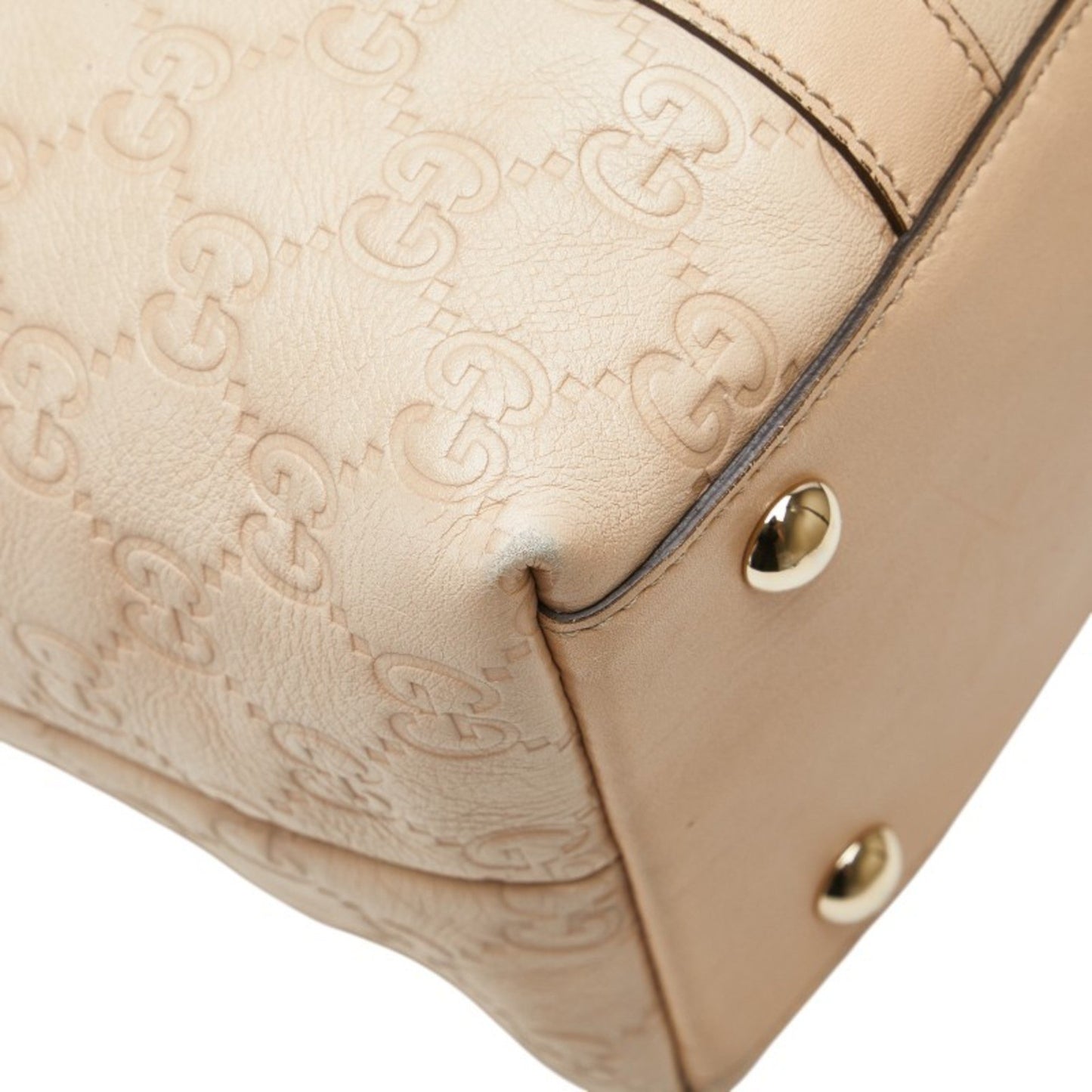Gucci Guccissima Tote Bag 141470 Beige Pink Leather