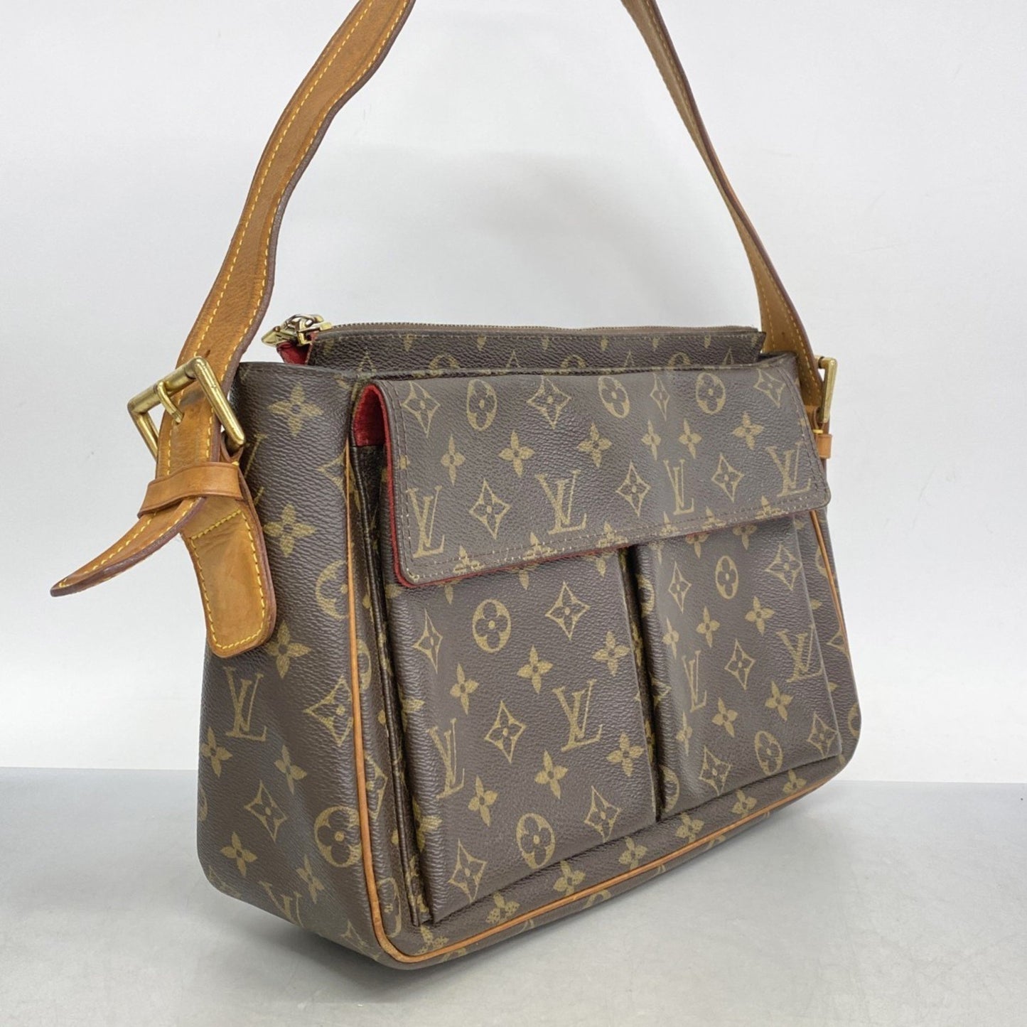 Louis Vuitton Monogram Viva Cite Gm Shoulder Bag M51163 Brown