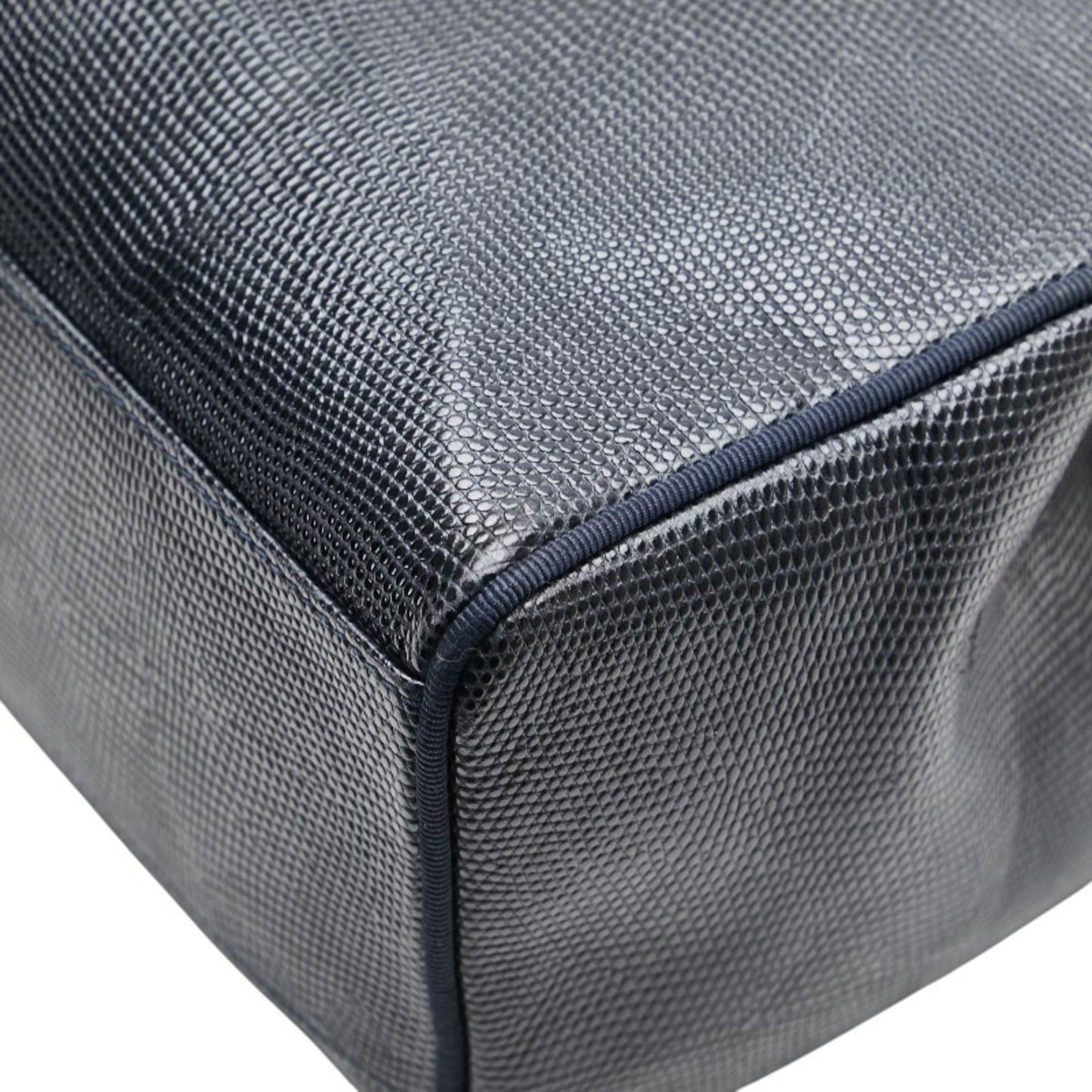 Salvatore Ferragamo Vara Embossed Tote Bag Handbag Aq21 2530 Black Leather