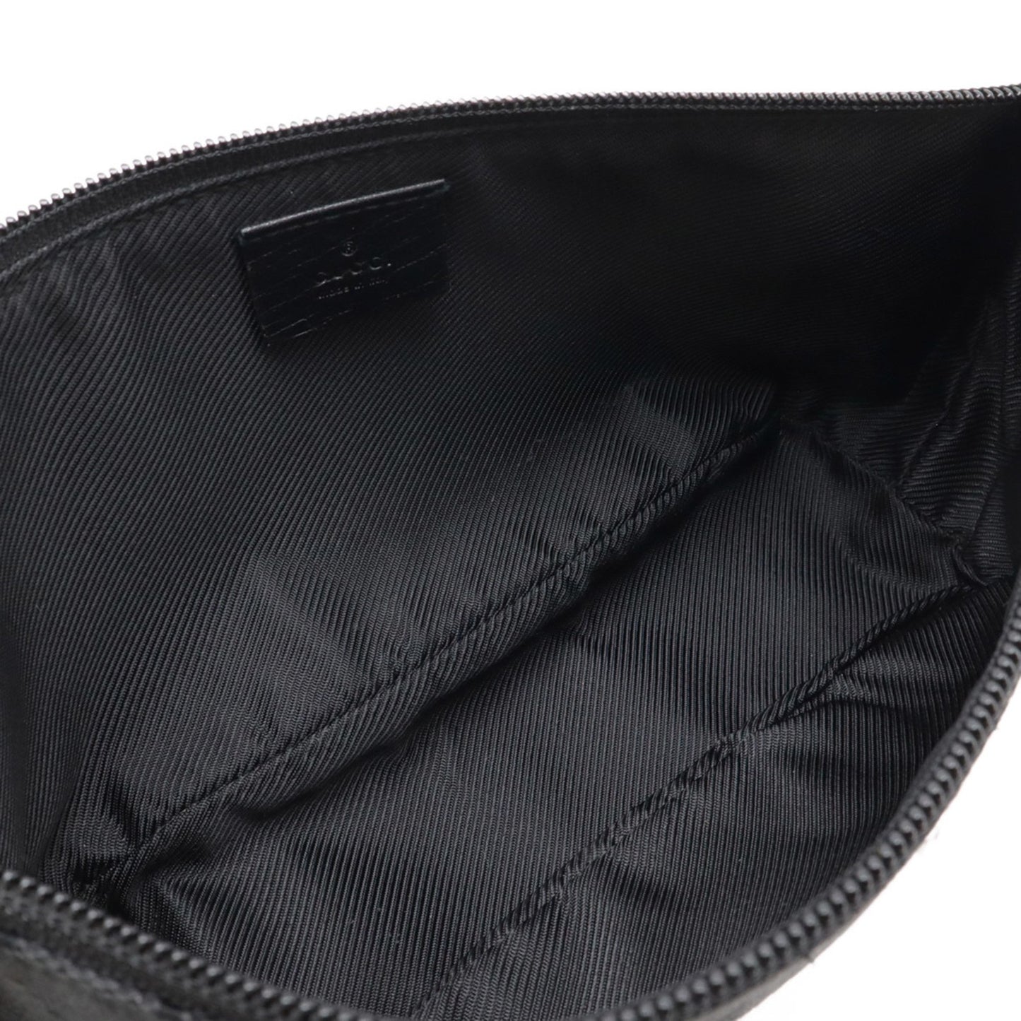 Gucci Gg Canvas Pouch/Sub-Bag/Handbag - Black 07198