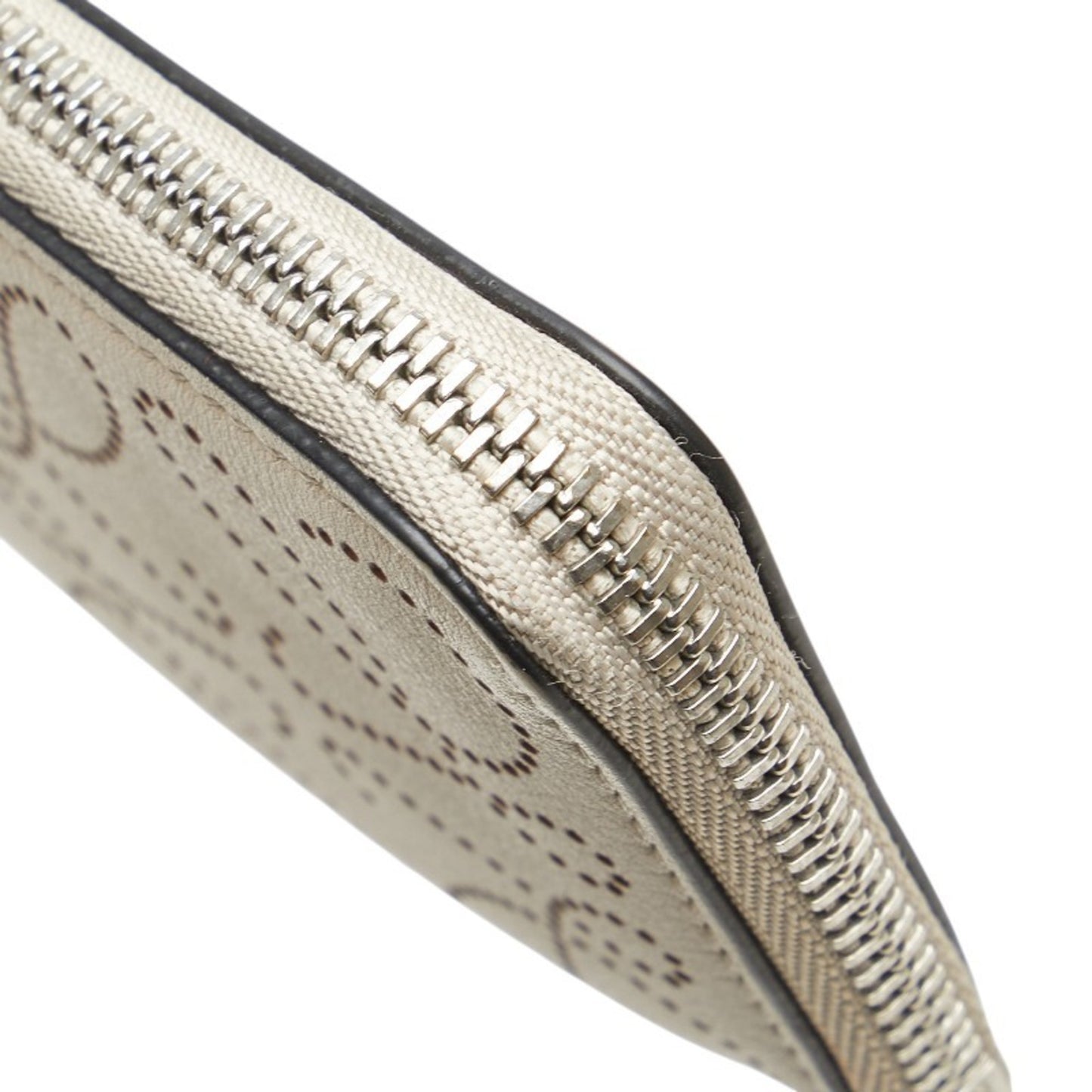 Loewe Anagram Wallet/Coin Case Beige Leather