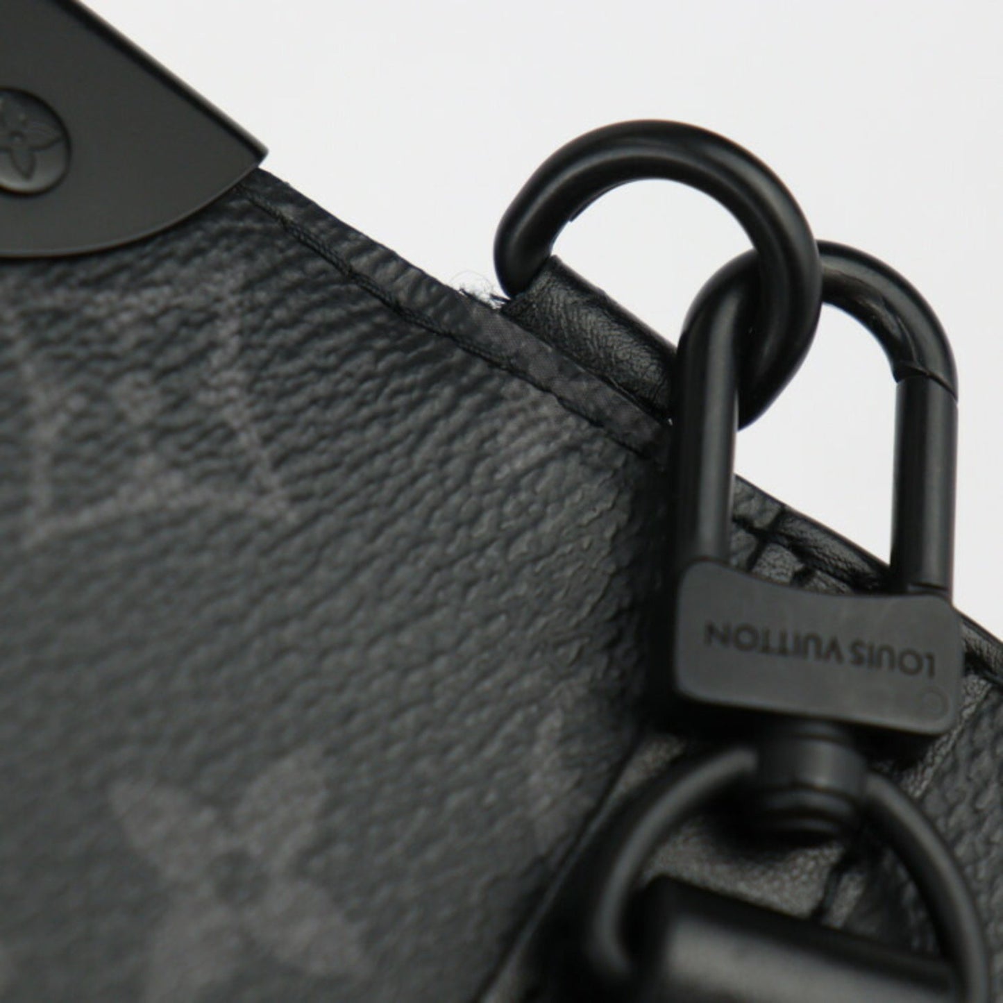 Louis Vuitton Louis Vuitton Trunk Pochette Second Bag M45937 Monogram Eclipse Leather Black