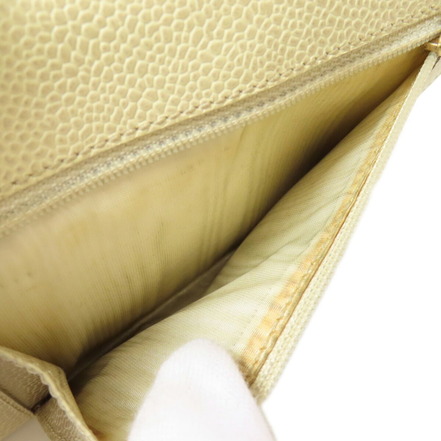 Chanel Coco Mark Bi-Fold Wallet Grained Calfskin