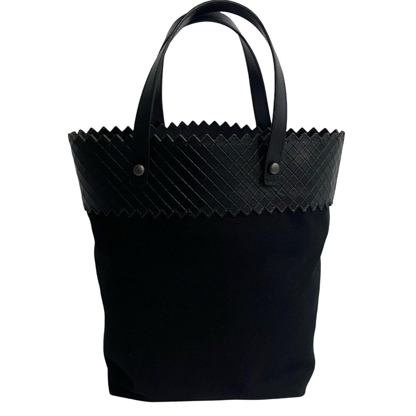Bottega Veneta Intrecciato Leather Canvas Tote Bag