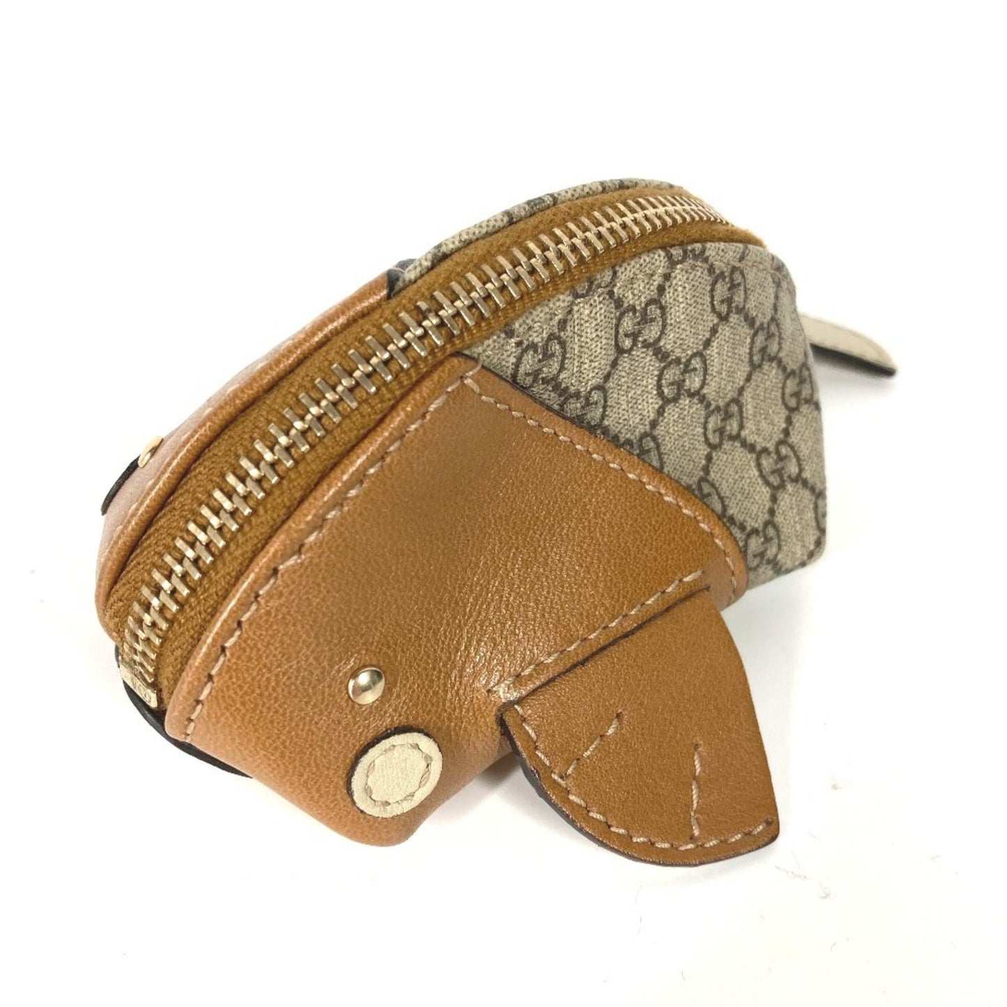 Gucci 256862 Gg Plus Whale Wallet/Coin Case In Pvc/Leather