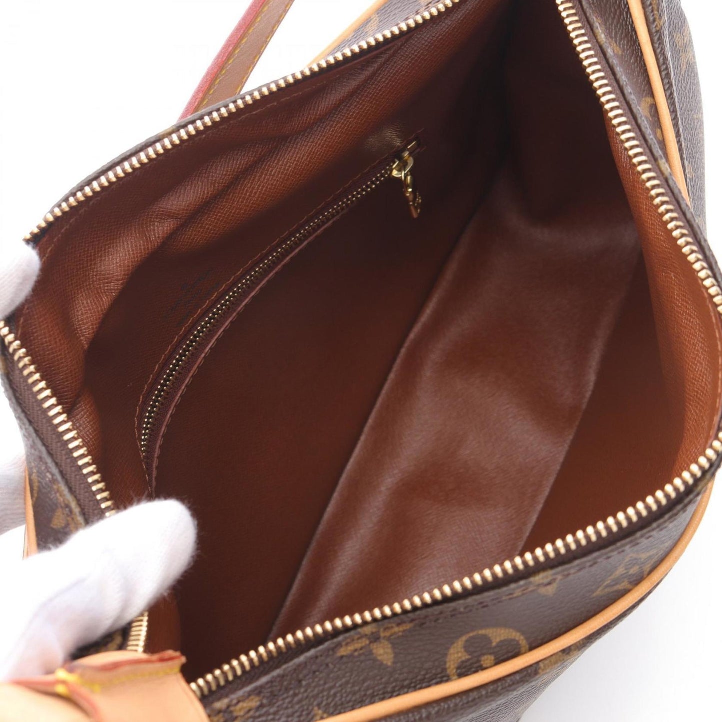 Louis Vuitton Boulogne Pm Monogram Shoulder Bag Coated Canvas Leather
