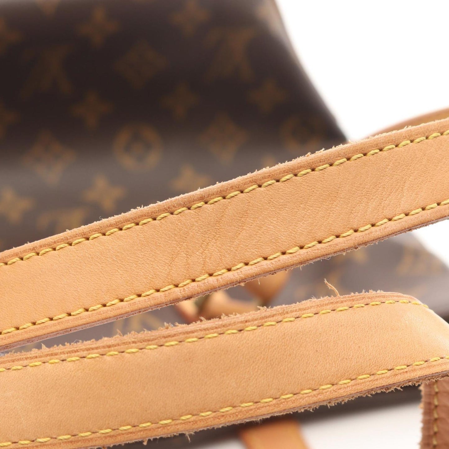 Louis Vuitton Cabas Piano Shoulder Bag Coated Canvas Leather Monogram