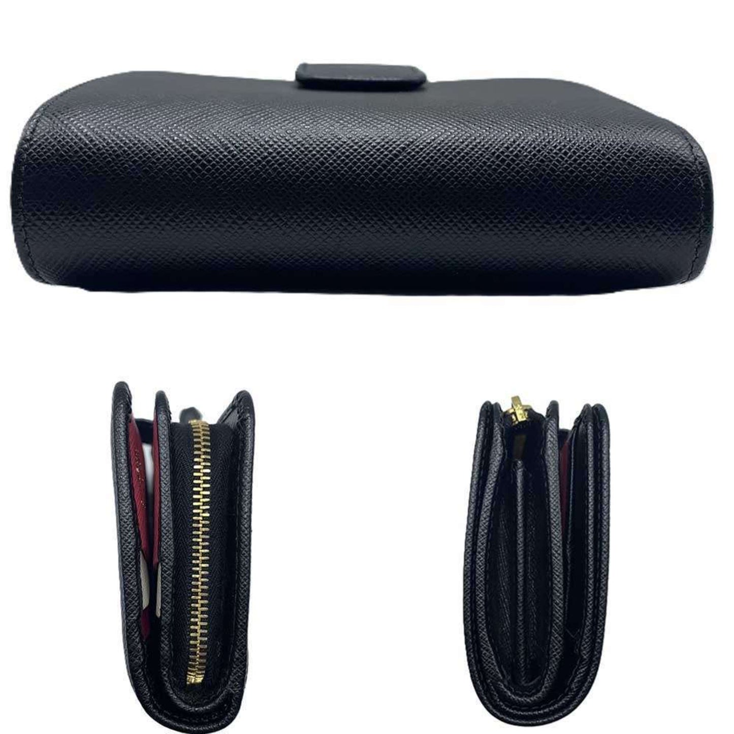 Prada Bi-Fold Wallet 1Ml018 Saffiano Leather