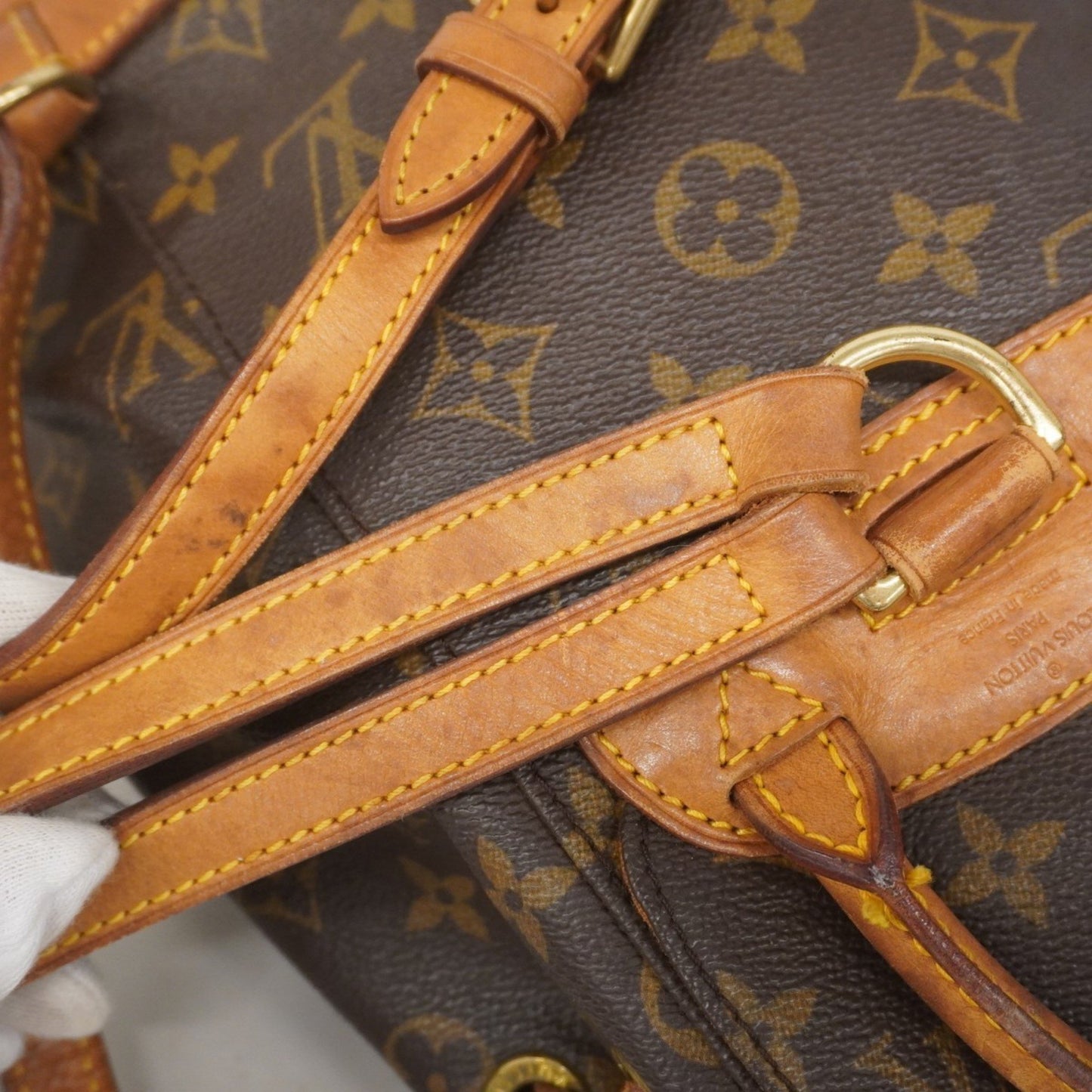 Louis Vuitton Monogram Mini Montsouris Backpack/Daypack M51137 Brown