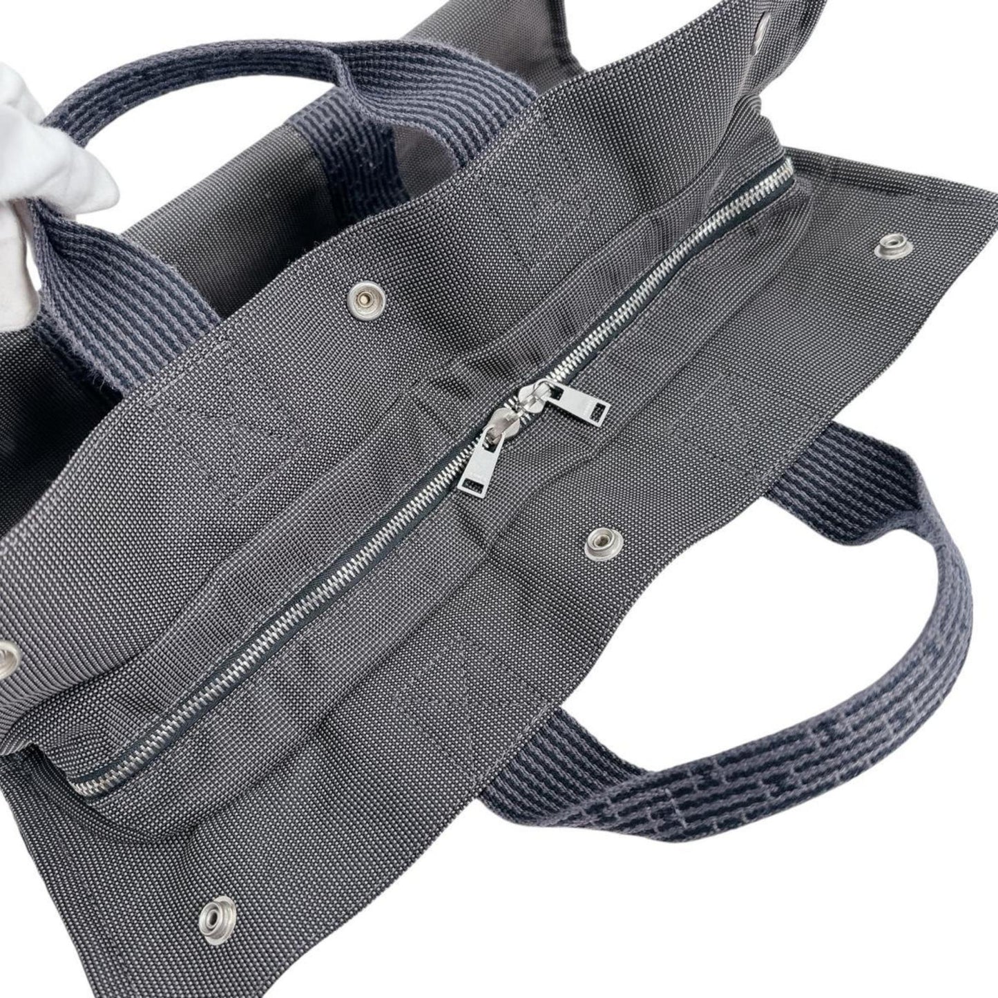 Hermes Hermes Tote Bag Handbag Business Air Line Mm Canvas Grey