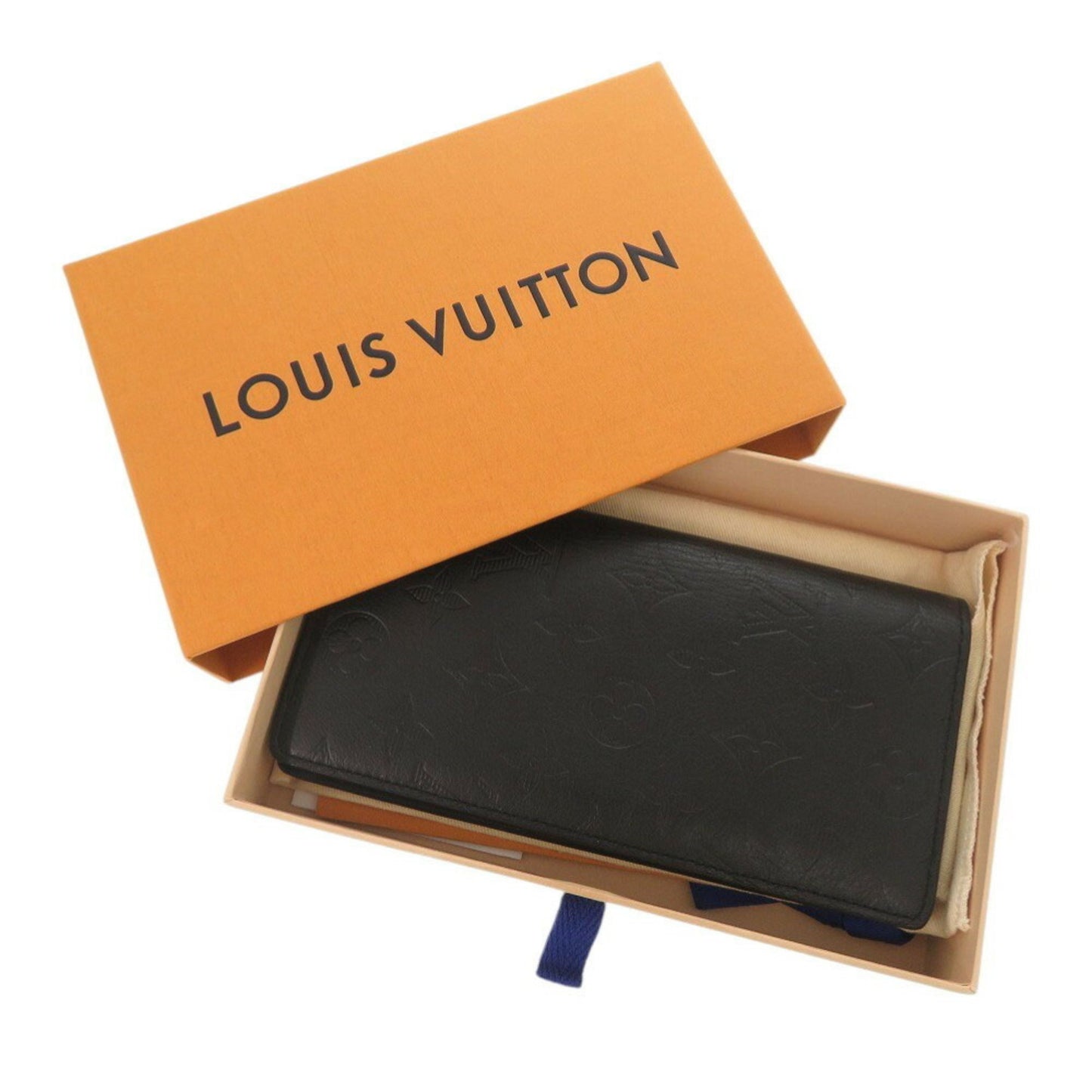 Louis Vuitton Portefeuille Brazza Monogram Shadow M62900 Ic Chip Noir Long Wallet 1713Louis Vuitton